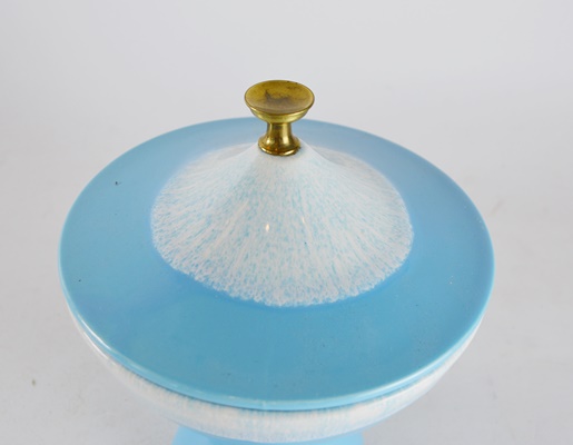 Vintage Hull Lidded Pottery Candy Dish