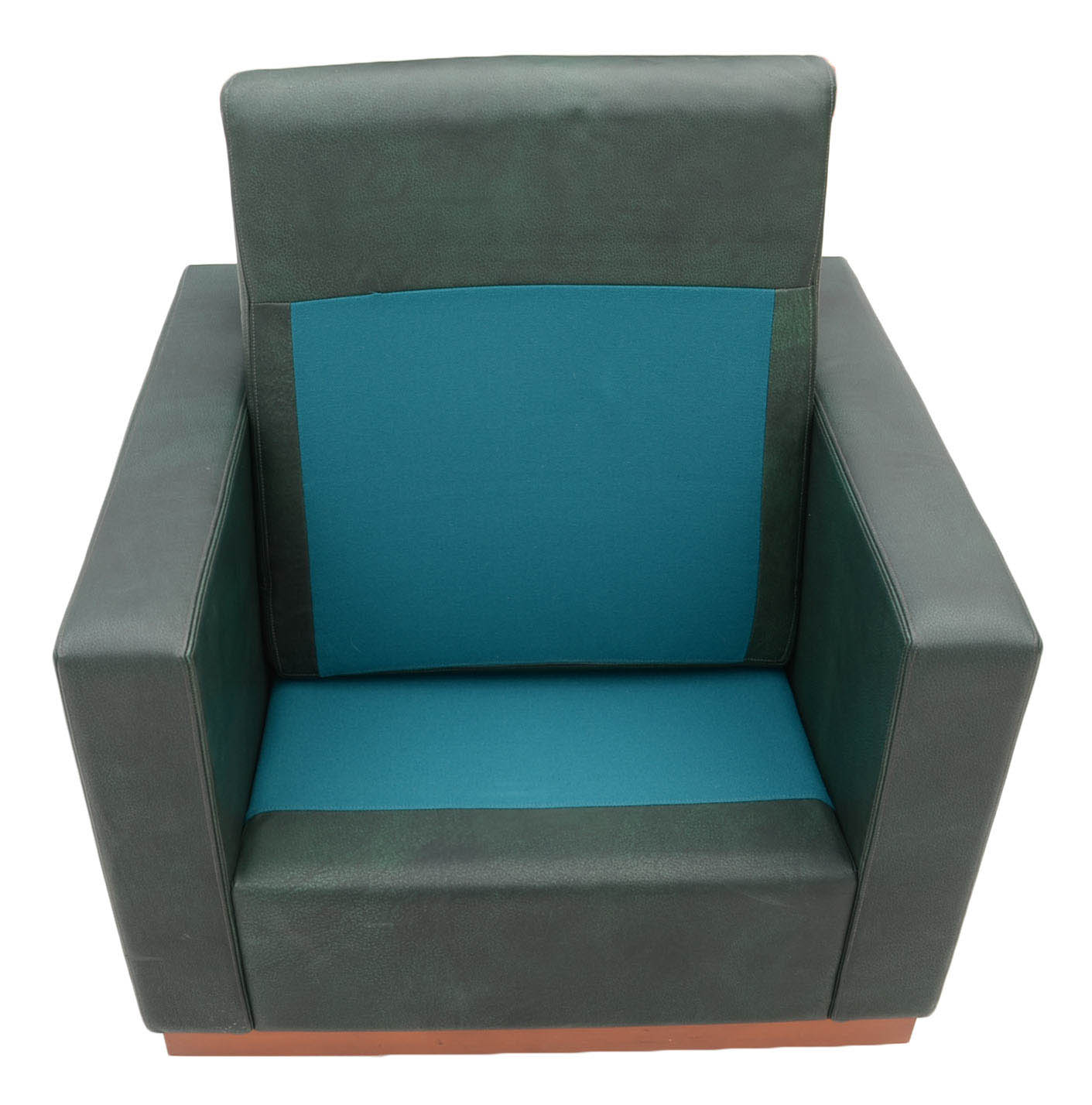 Pair of Mid Century Modern Style Green Armchairs