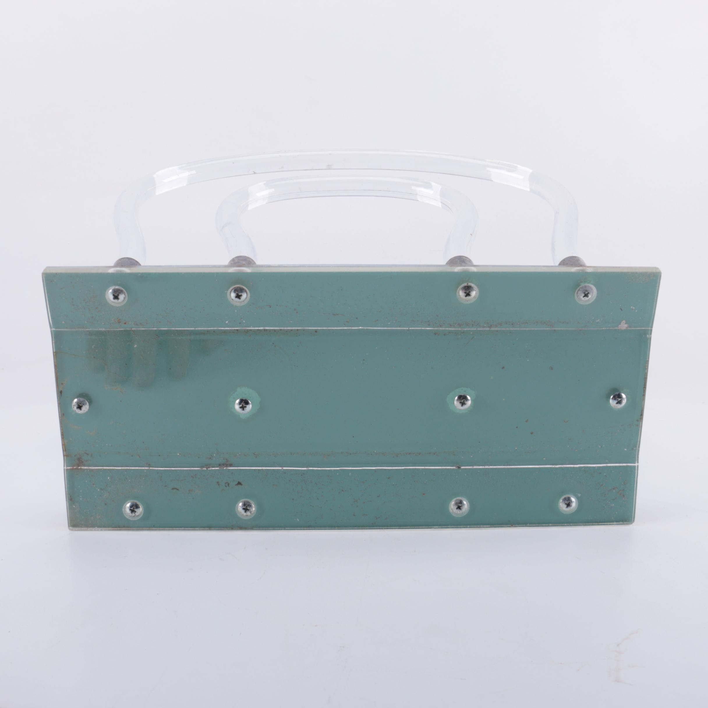Dorothy Thorpe Mid Century Modern Lucite Magazine Rack