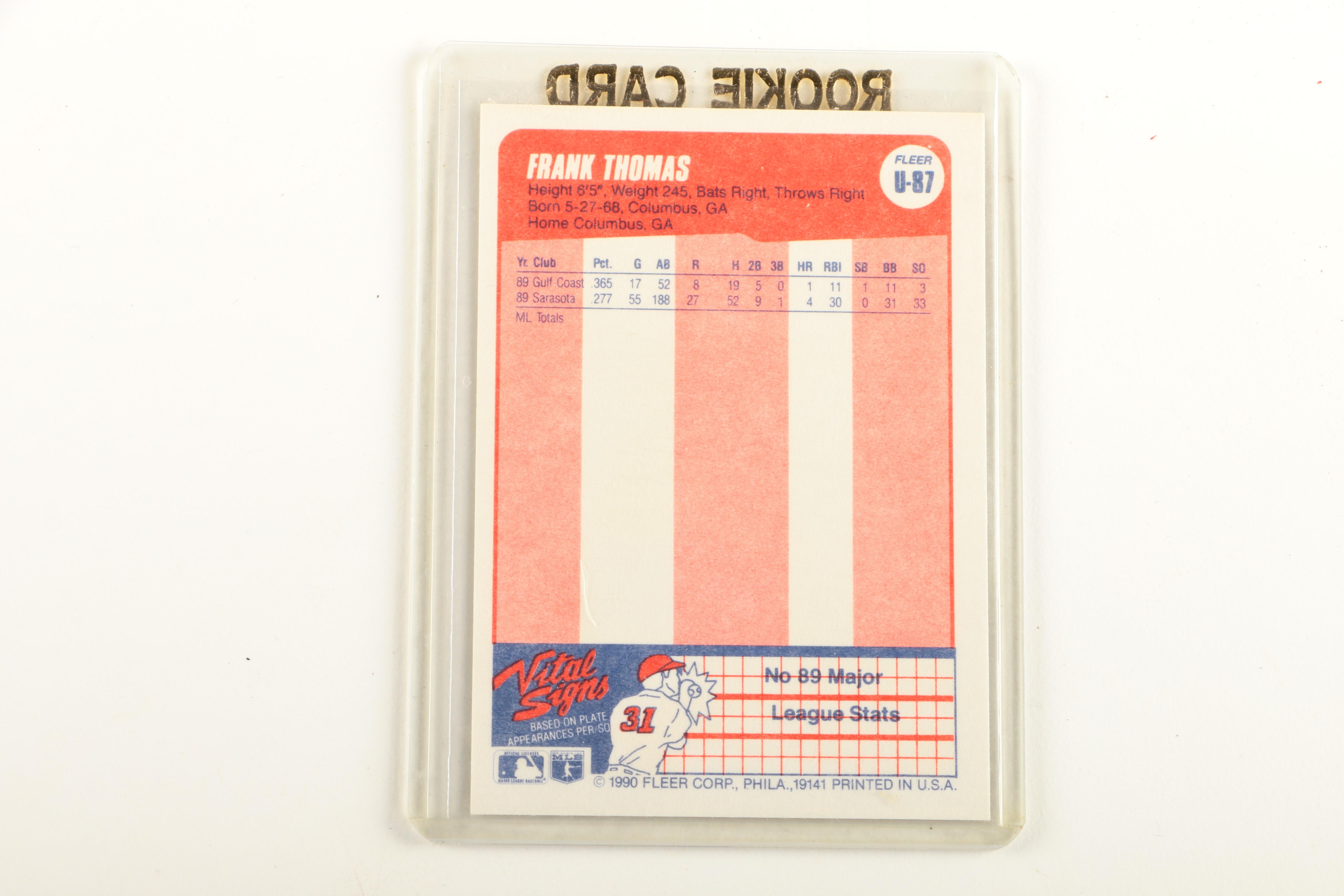 Collection of Baseball Rookie Cards Including Ken Griffey Jr. and Barry Bonds