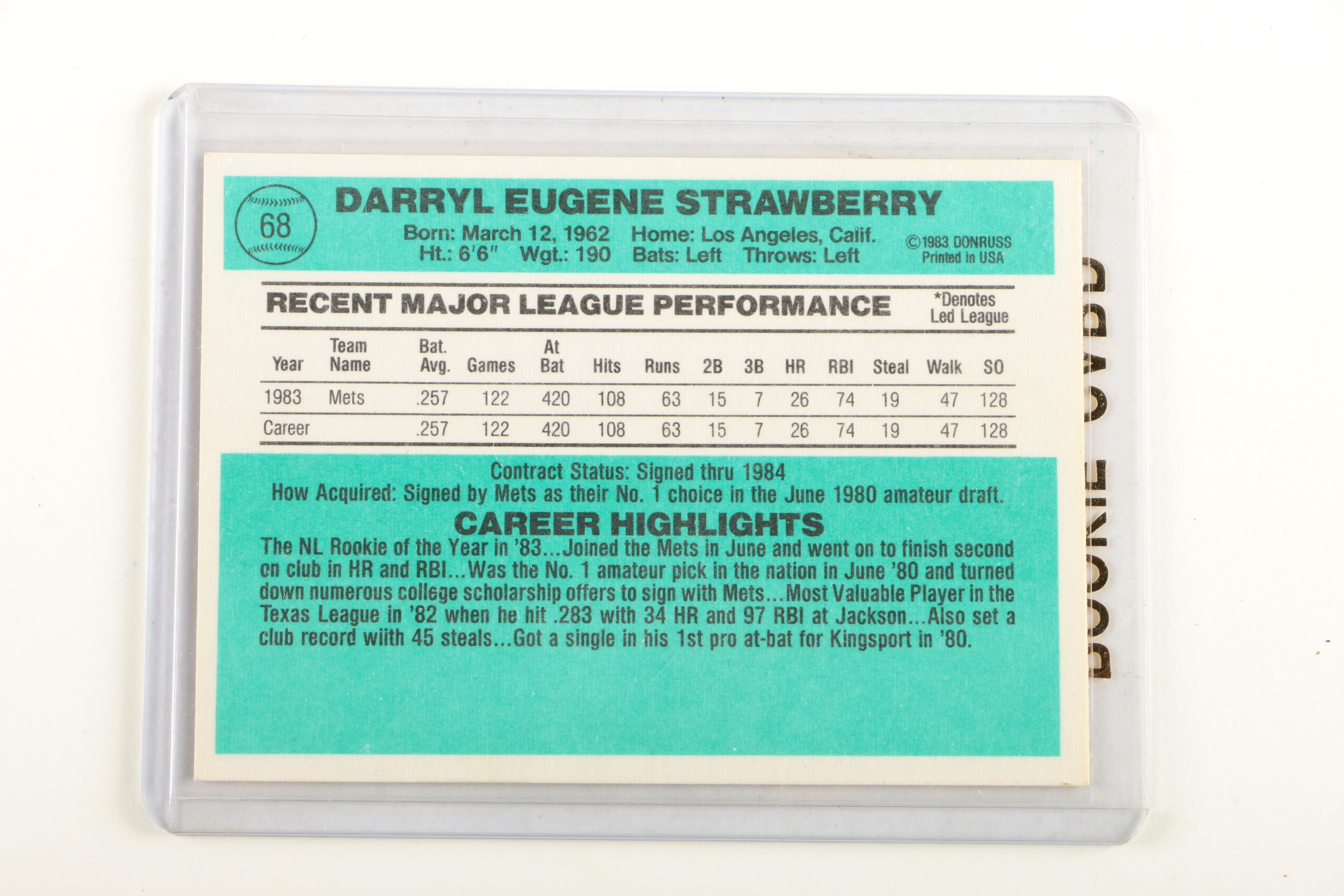 Collection of Baseball Rookie Cards Including Ken Griffey Jr. and Barry Bonds