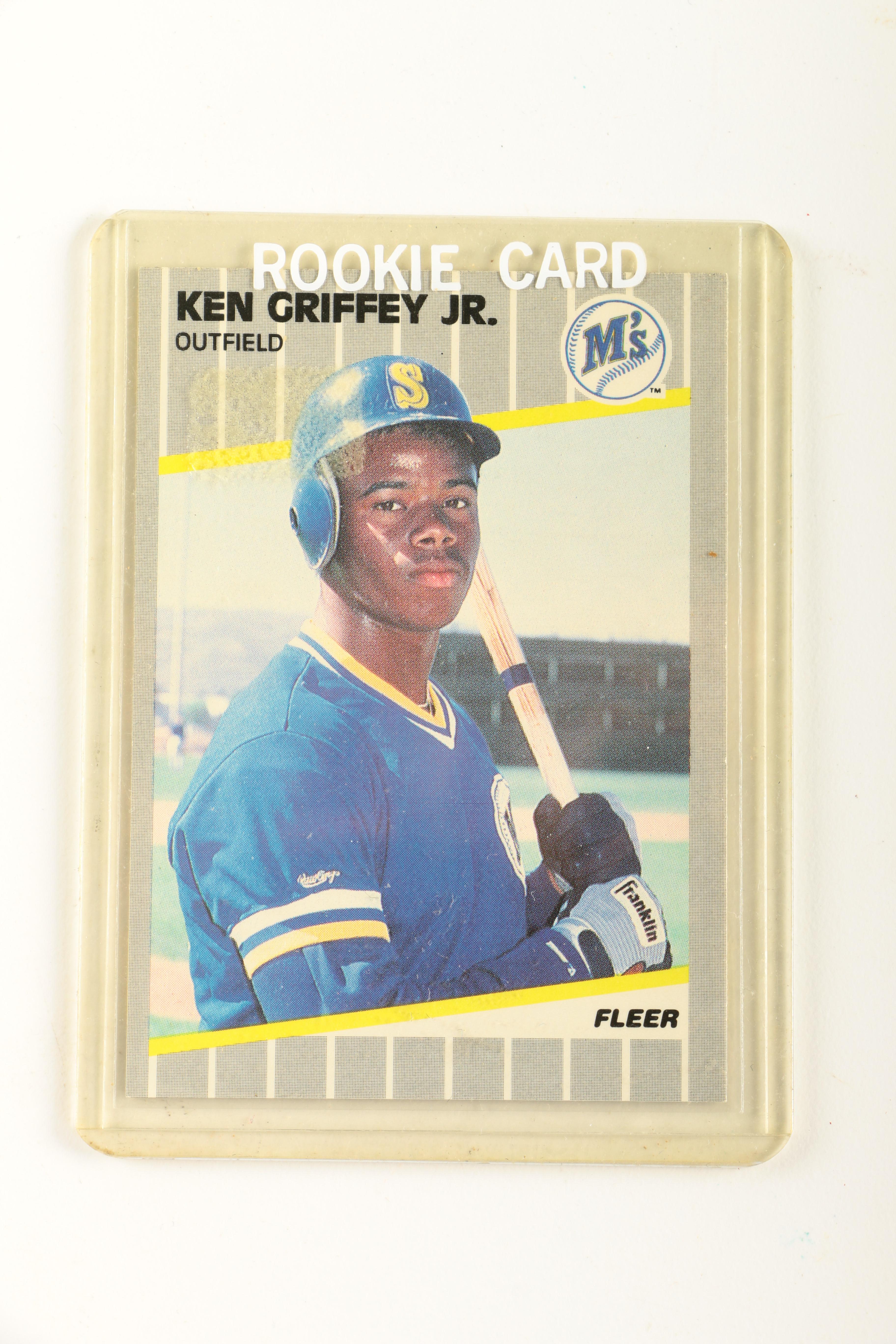 Collection of Baseball Rookie Cards Including Ken Griffey Jr. and Barry Bonds