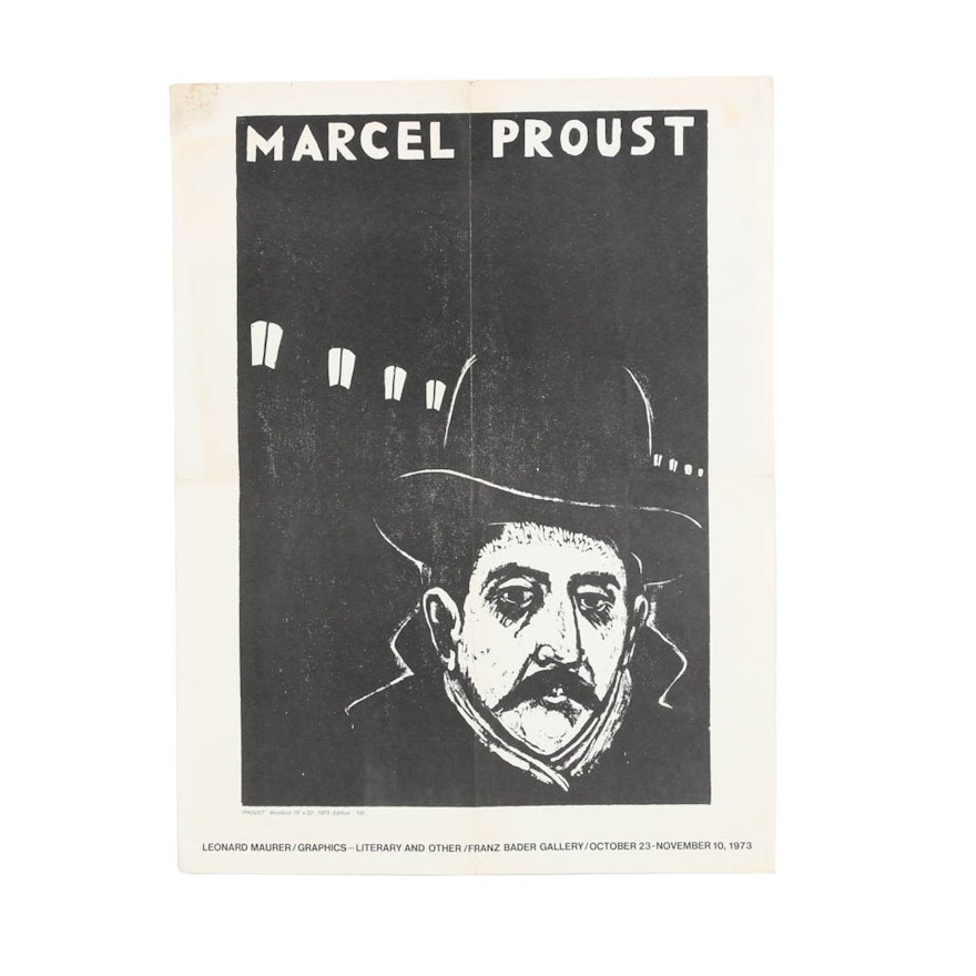 Exhibition Poster After Leonard Maurer "Proust"
