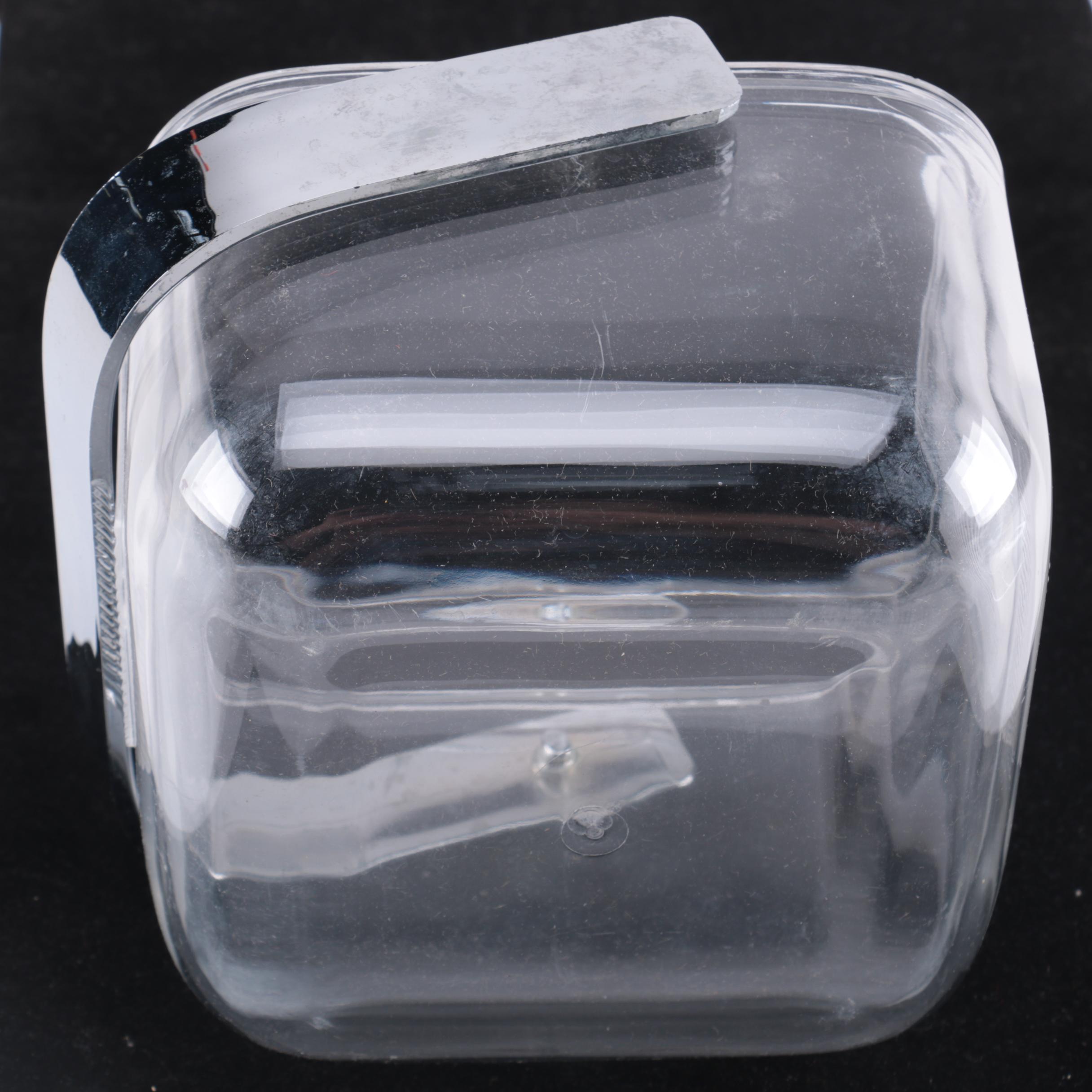 Mid Century Modern Italian "Guzzini" Lucite Ice Bucket and Tongs