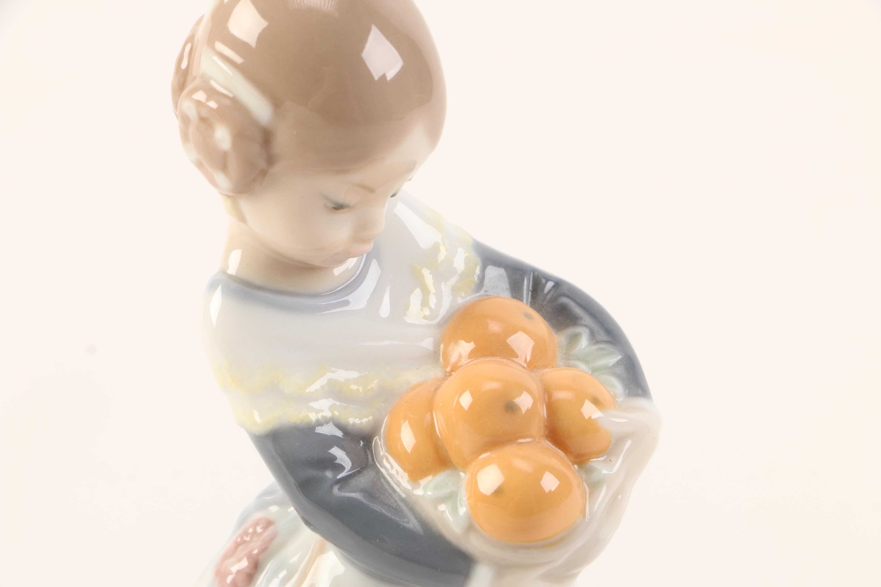 Lladro Figurine of Girl with Oranges