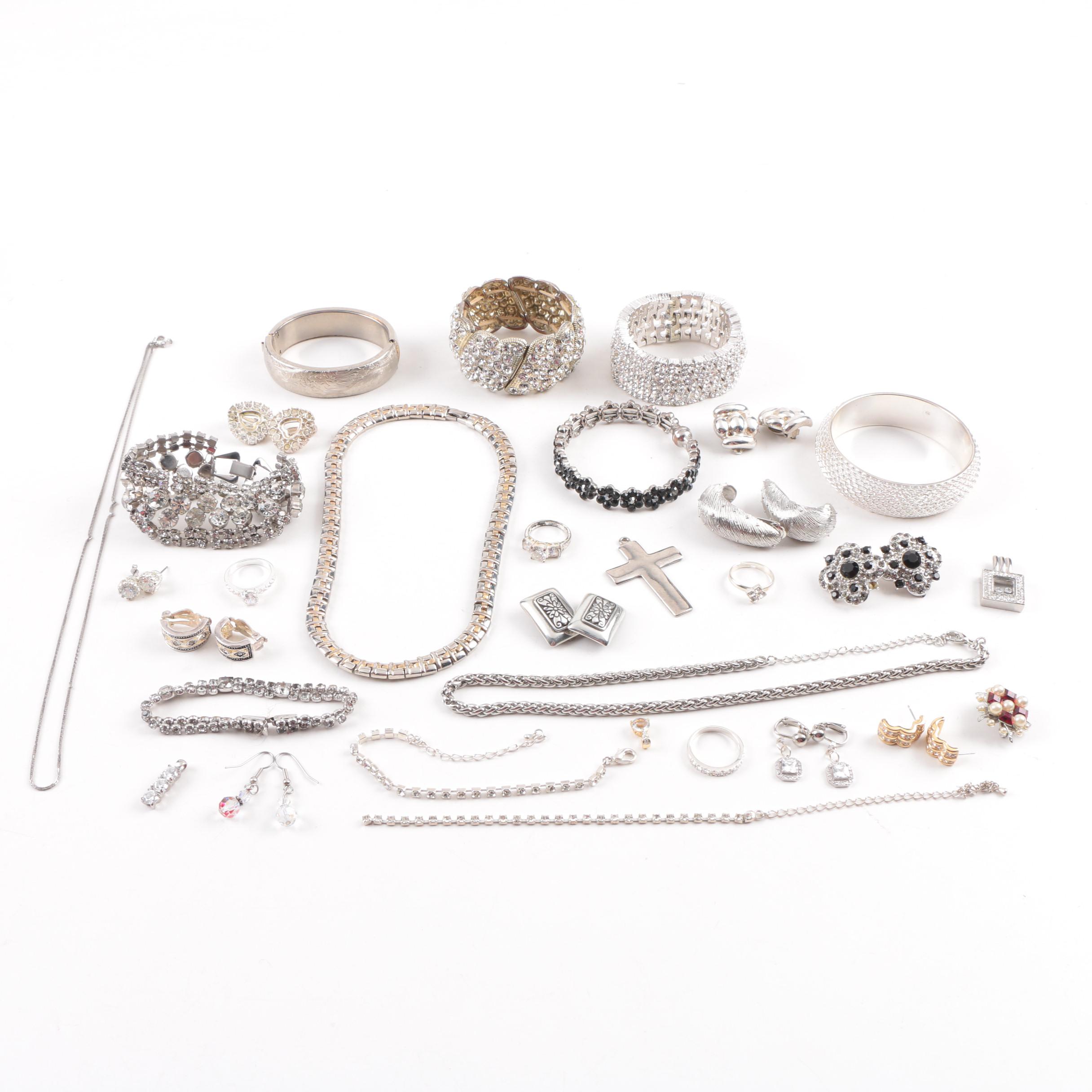 Silver Tone Costume Jewelry