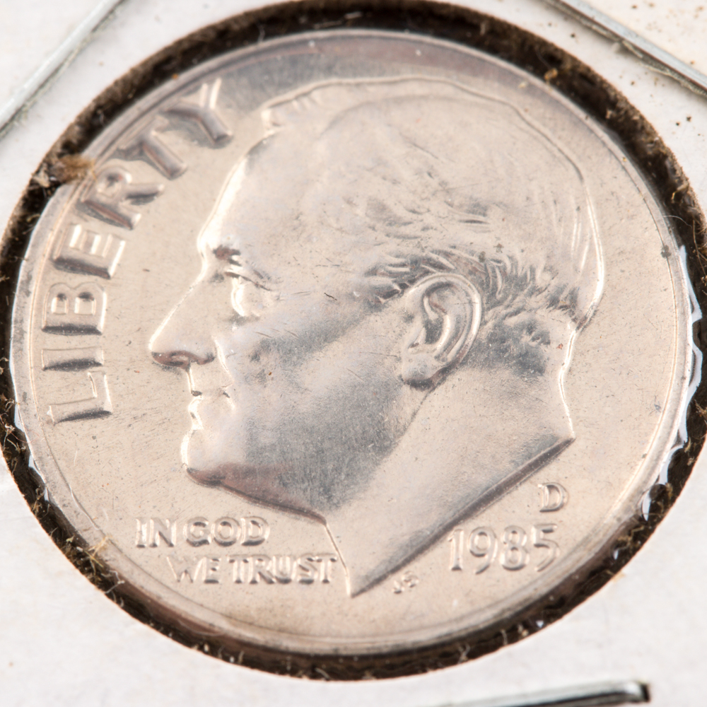 Group of (3) Roosevelt Dimes 1963-1985