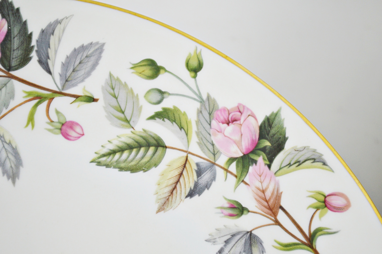 Eighty-One Piece Wedgwood "Hathaway Rose" Bone China