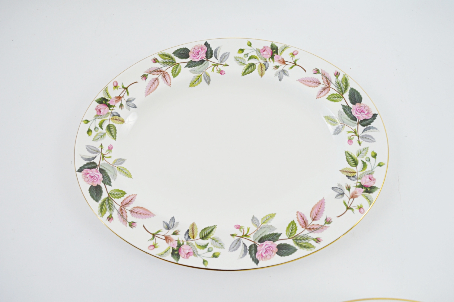 Eighty-One Piece Wedgwood "Hathaway Rose" Bone China