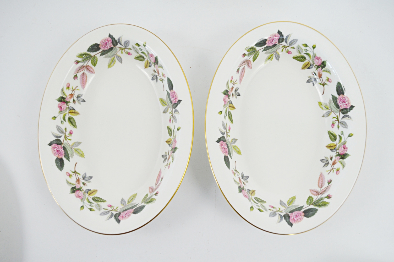 Eighty-One Piece Wedgwood "Hathaway Rose" Bone China