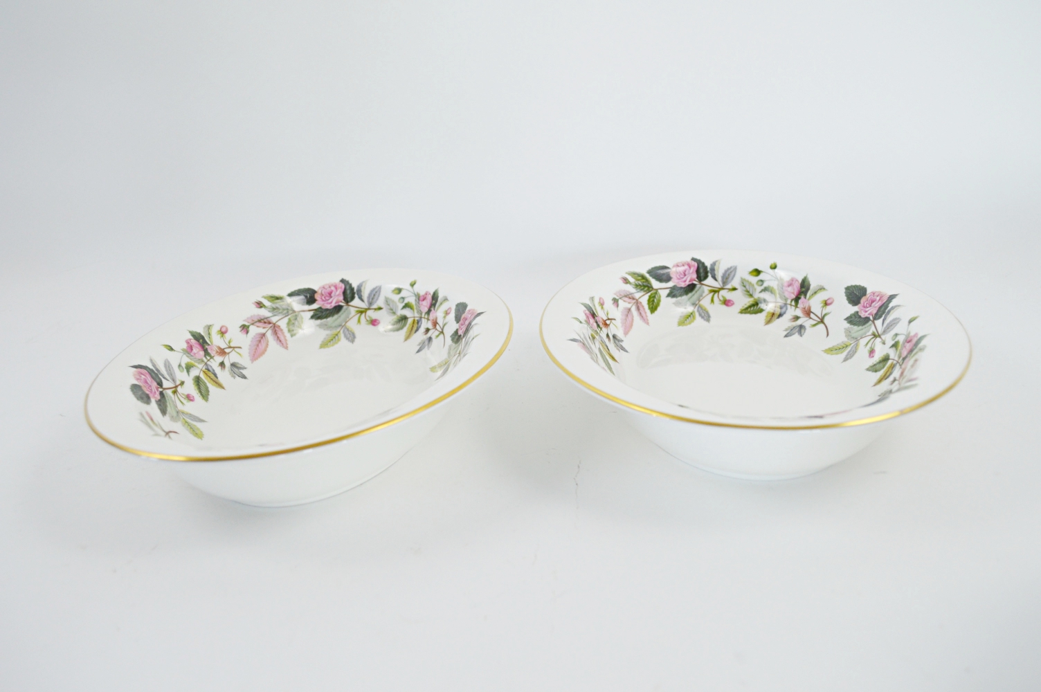 Eighty-One Piece Wedgwood "Hathaway Rose" Bone China