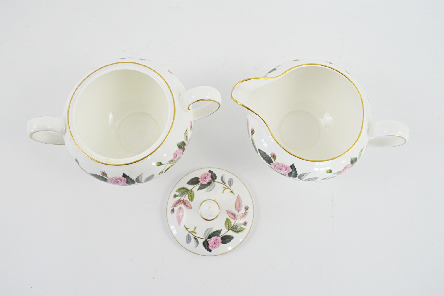 Eighty-One Piece Wedgwood "Hathaway Rose" Bone China