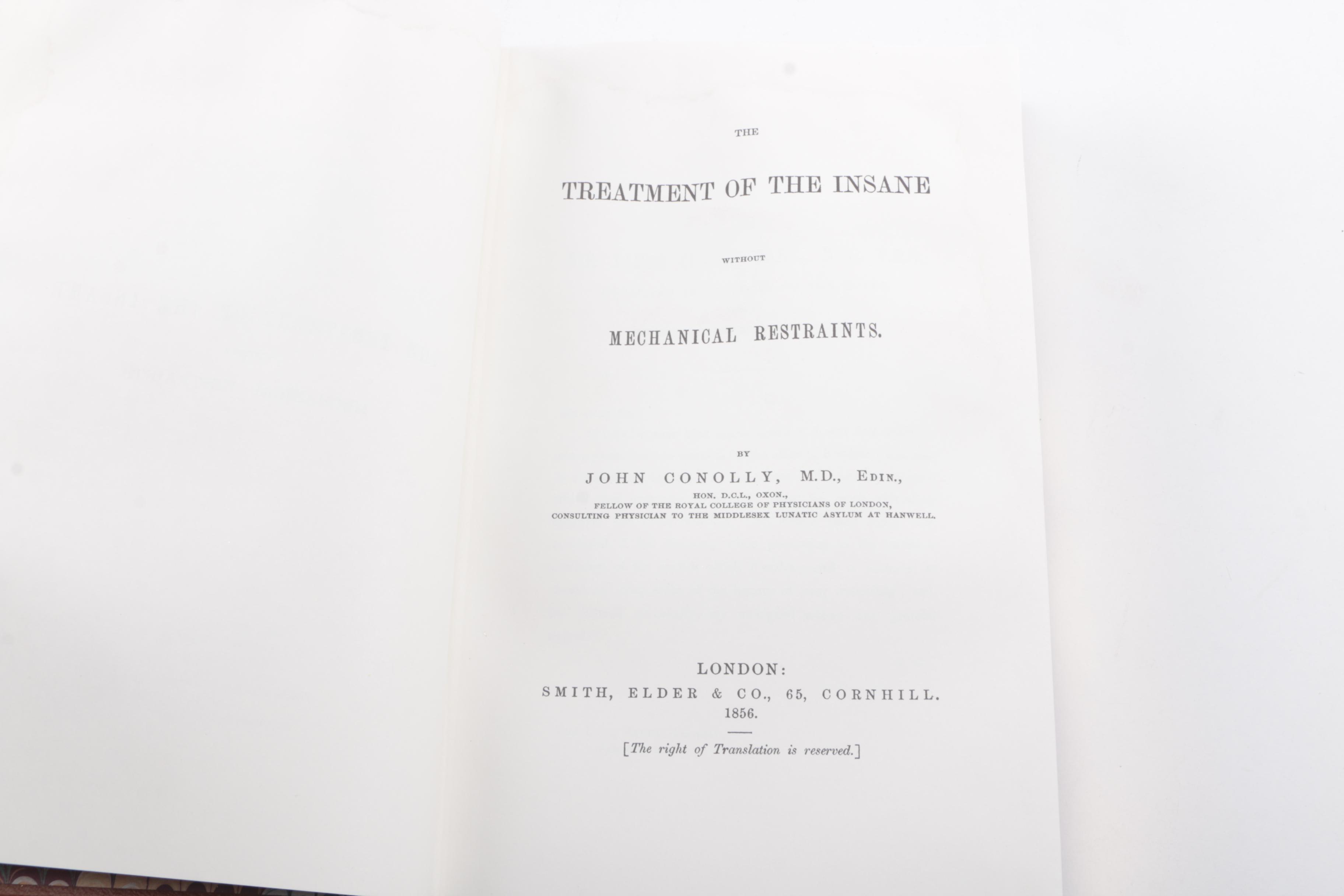 Classics of Psychiatry and Behavioral Sciences Facsimile Reprints
