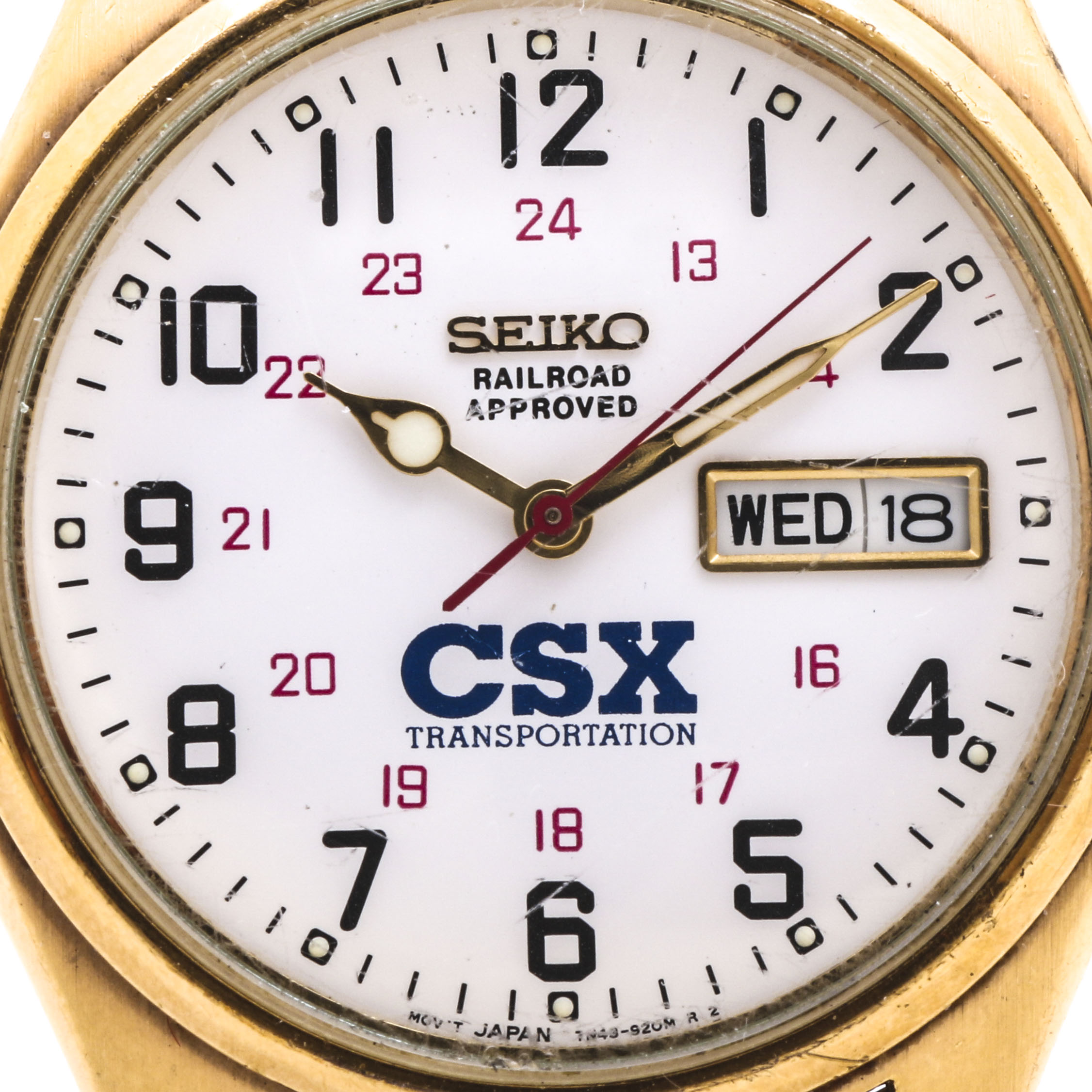 Seiko CSX Transportation Gold Tone Expansion Watch