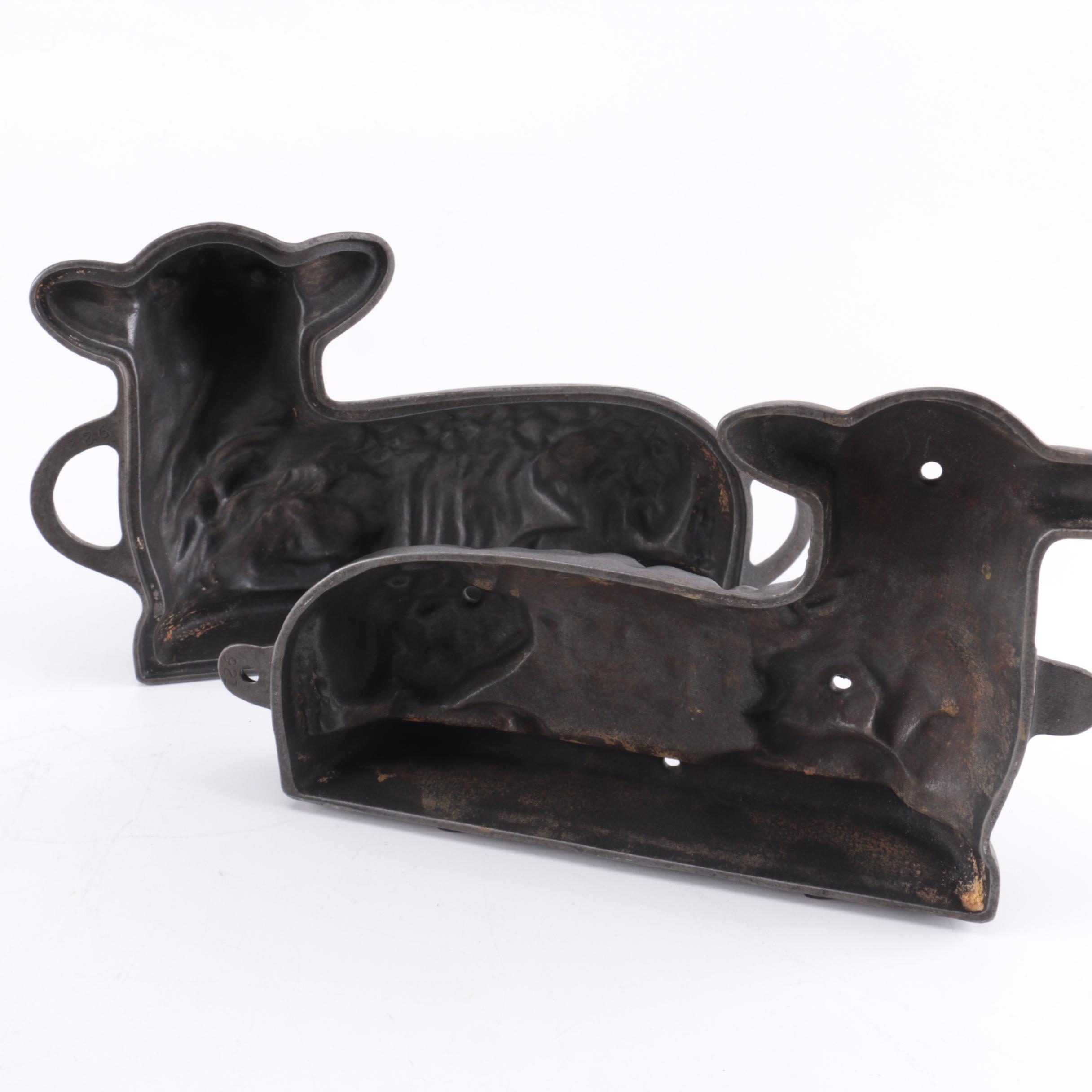 Vintage Griswold Cast Iron Lamb Cake Mold