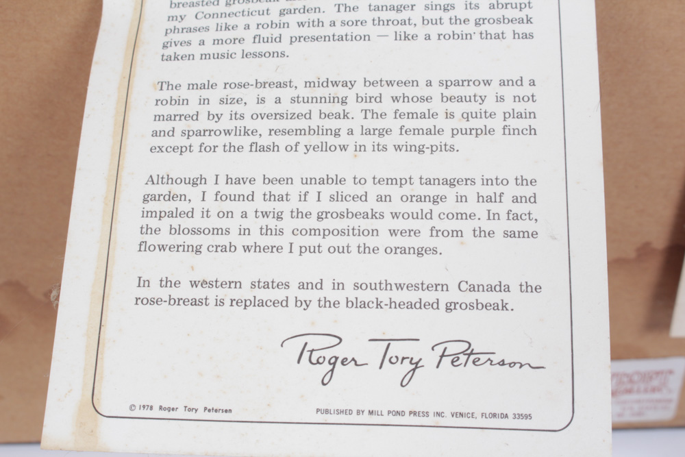 Roger Tory Peterson Limited Edition Print