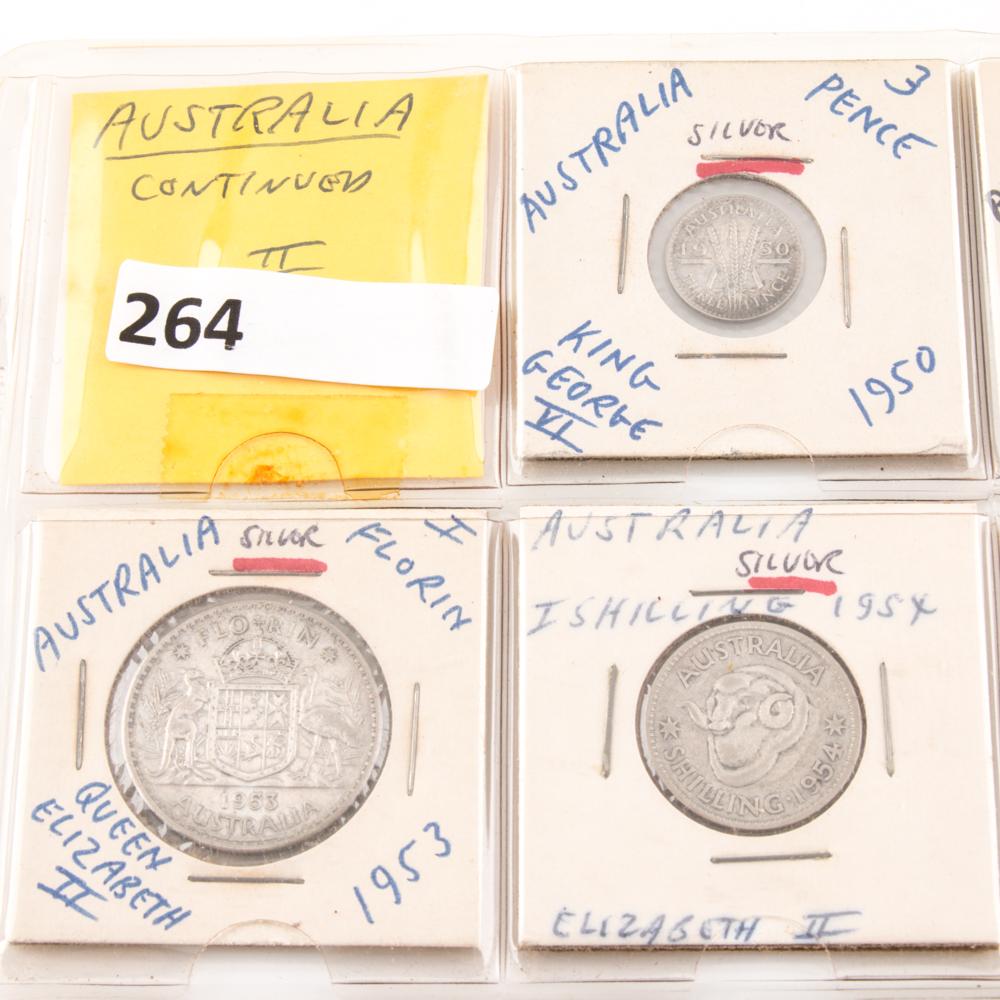 Group of (18) Assorted Australian and Ecuadorian Coins