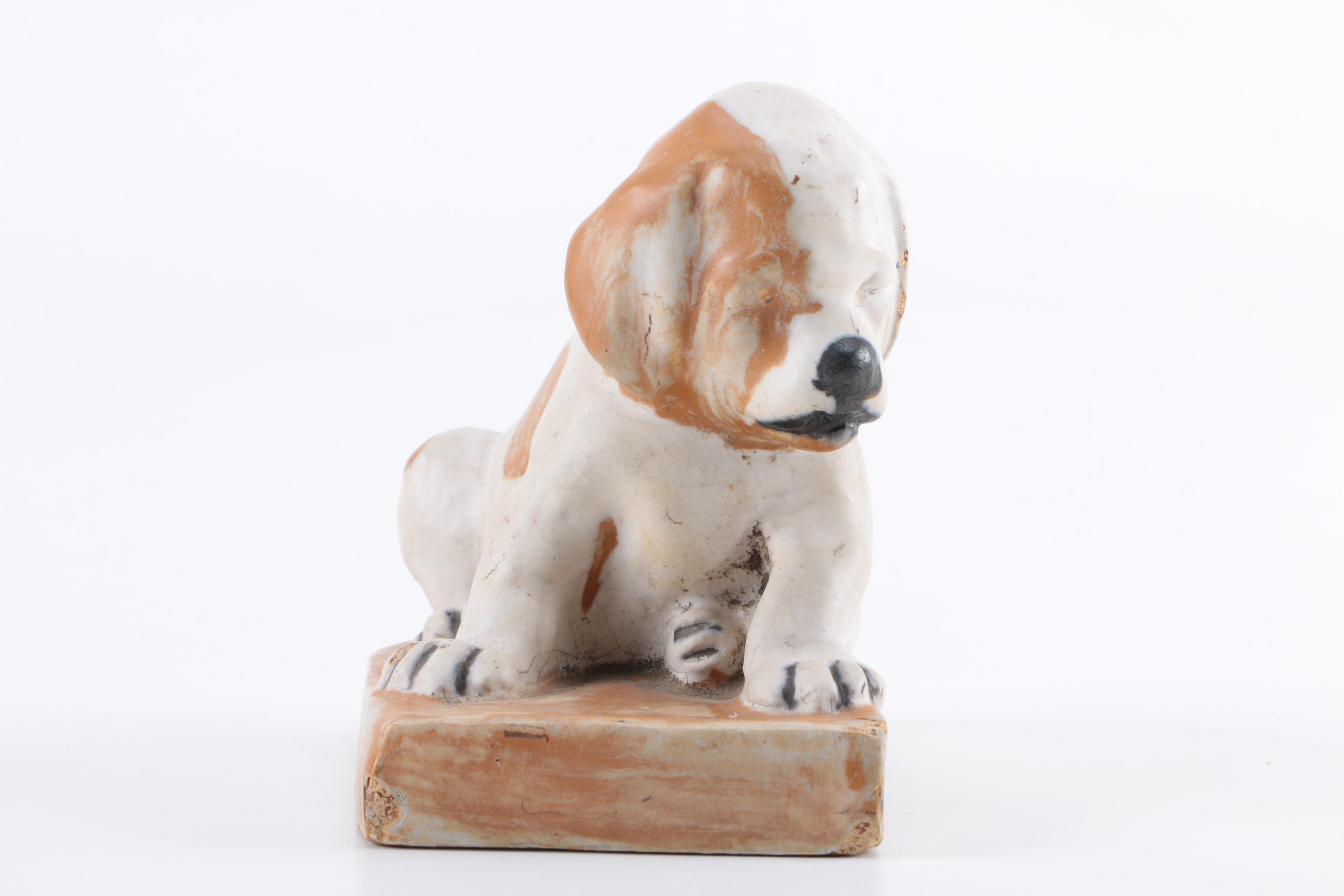 Norweta Northwestern Terra Cotta Co. Dog Figurine