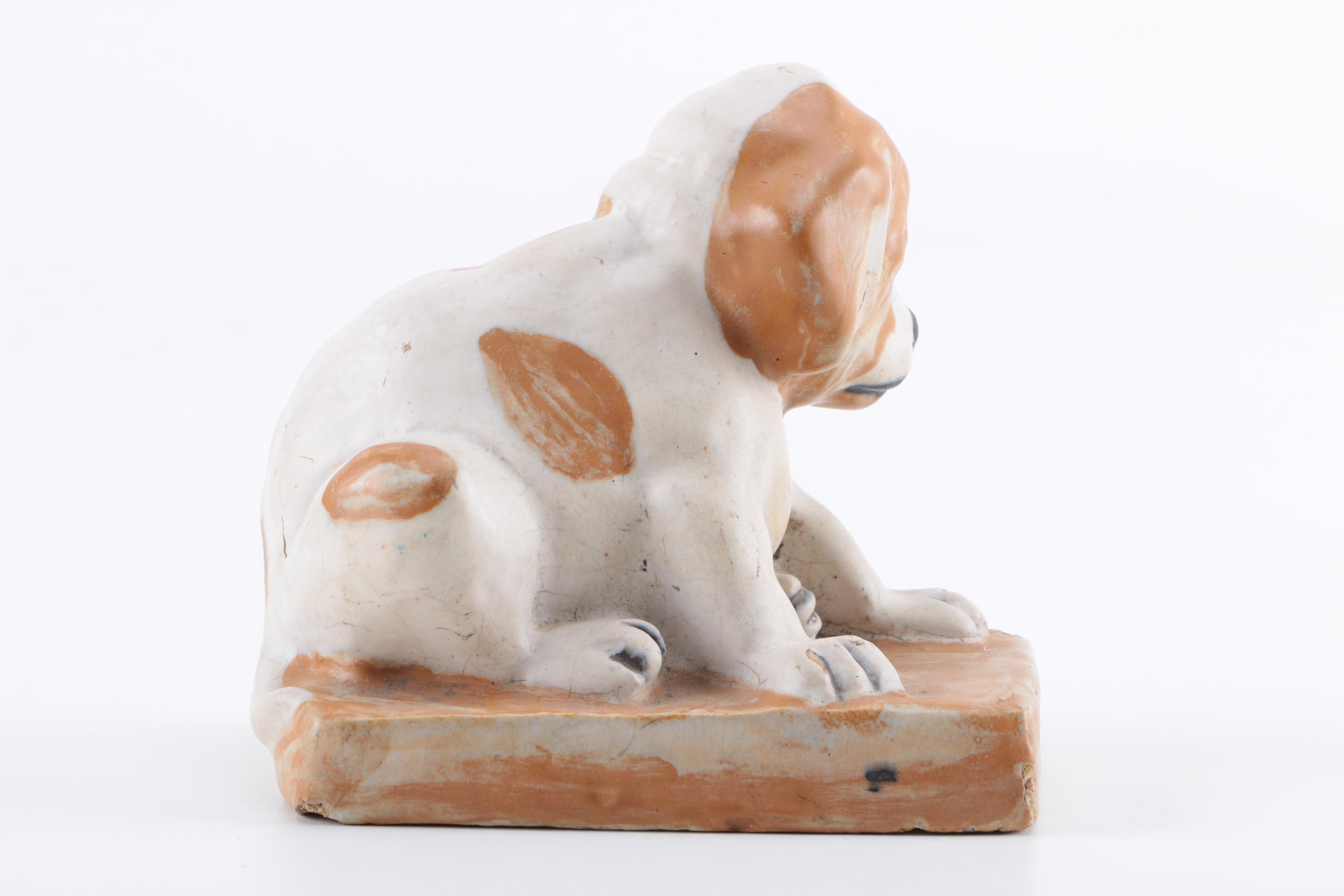 Norweta Northwestern Terra Cotta Co. Dog Figurine