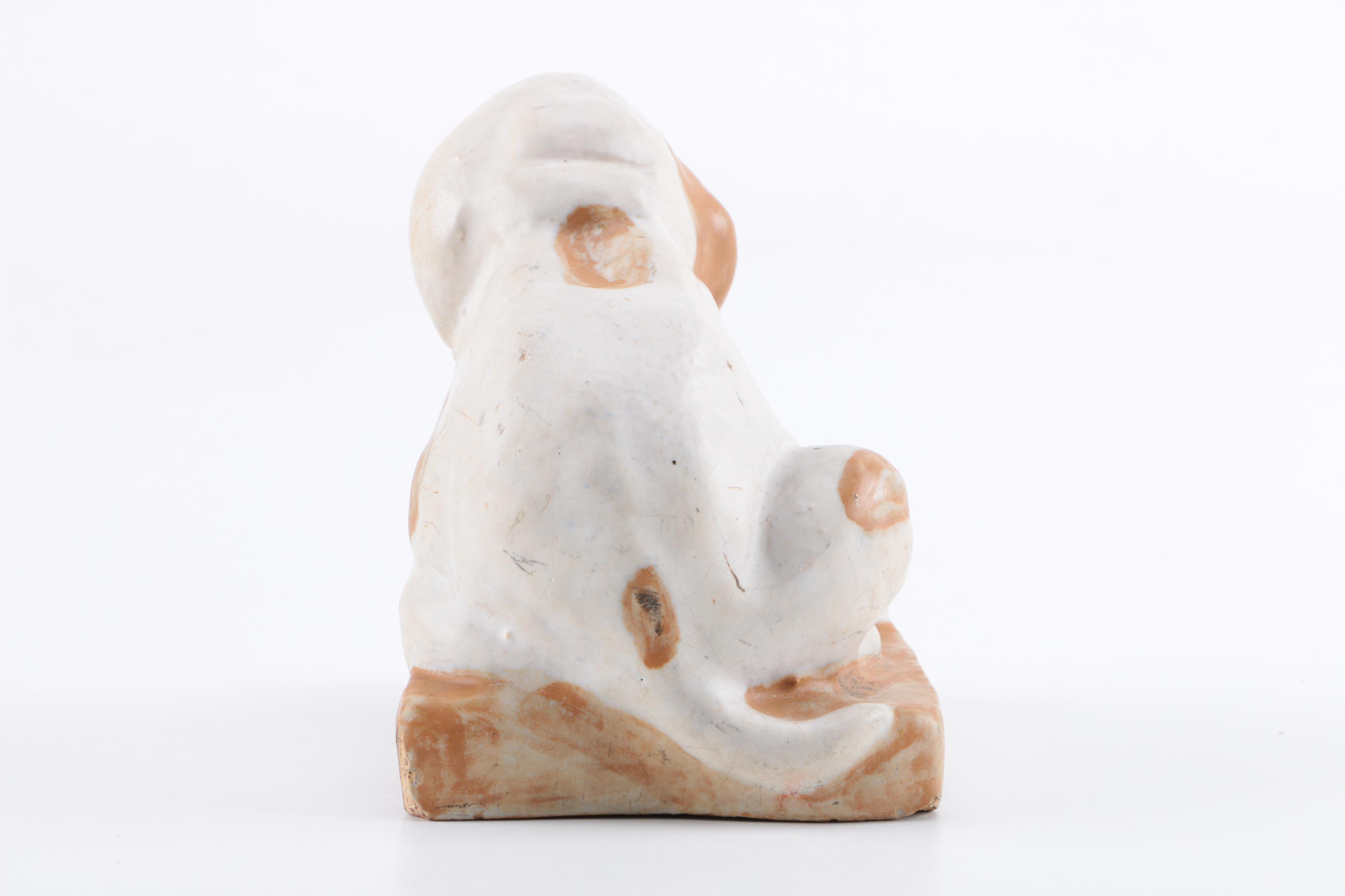 Norweta Northwestern Terra Cotta Co. Dog Figurine