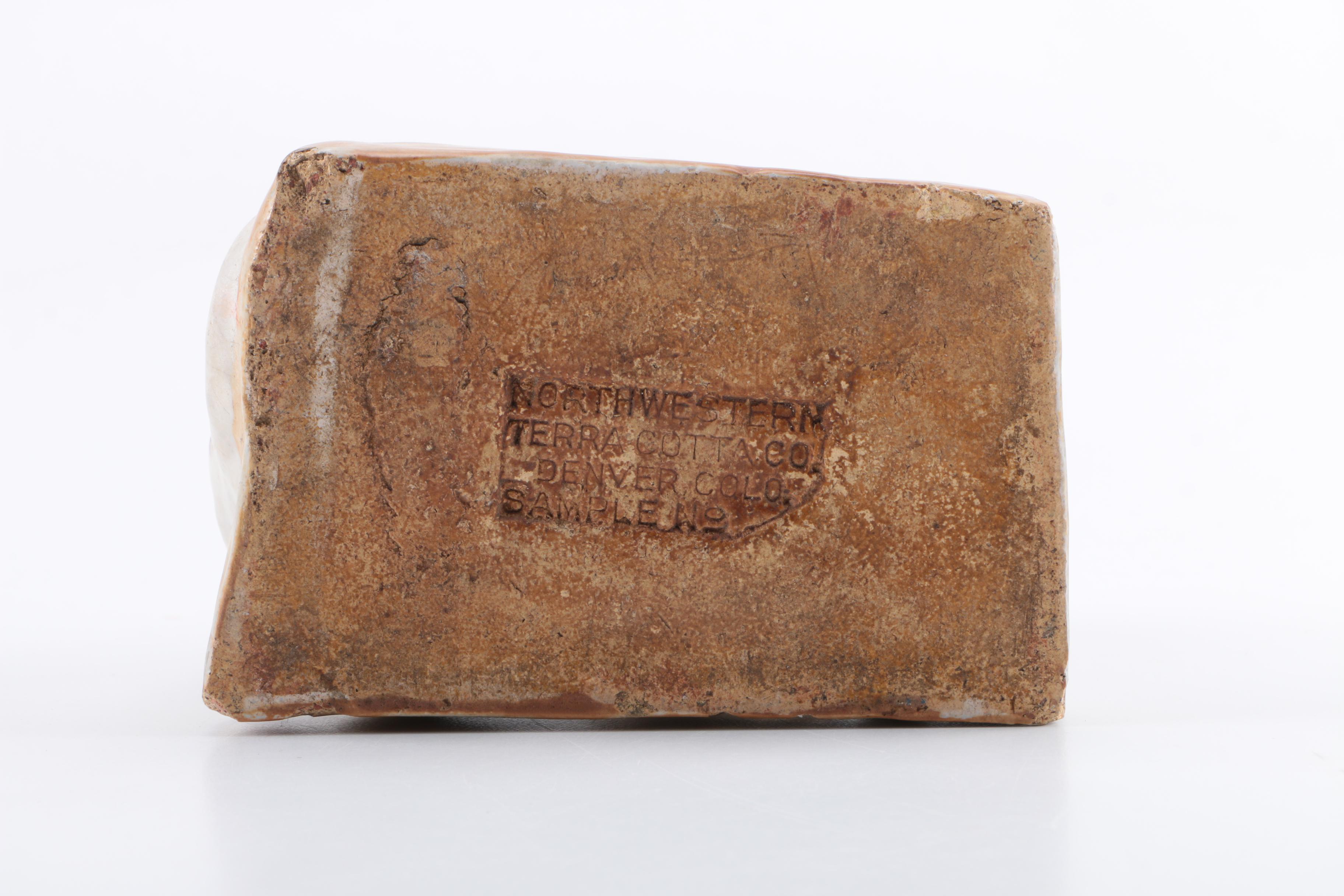 Norweta Northwestern Terra Cotta Co. Dog Figurine