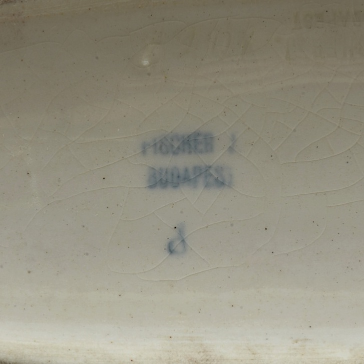 19th-Century Fischer J. Reticulated Ceramic Centerpiece Bowl