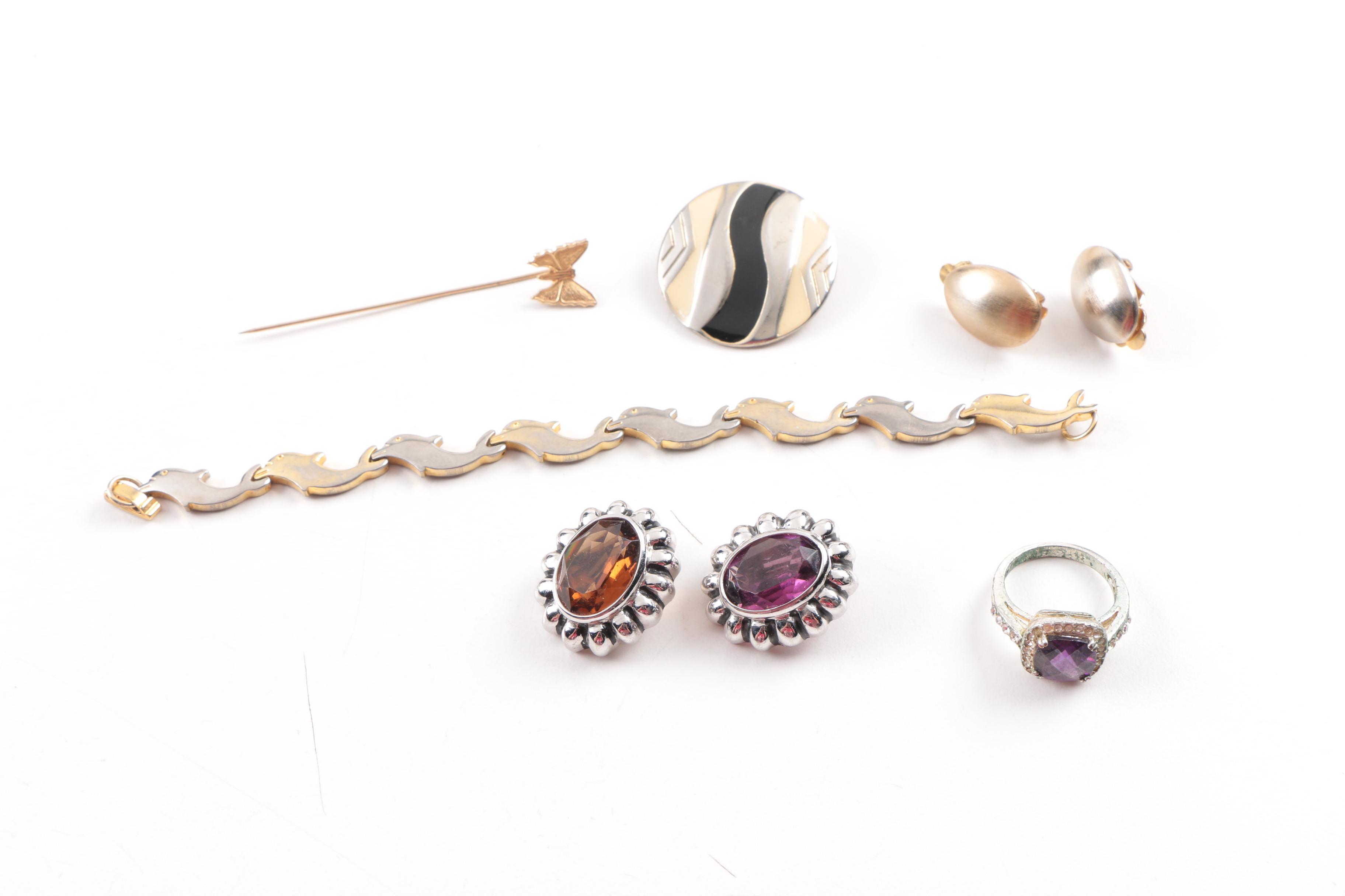 Gold and Silver Tone Costume Jewelry