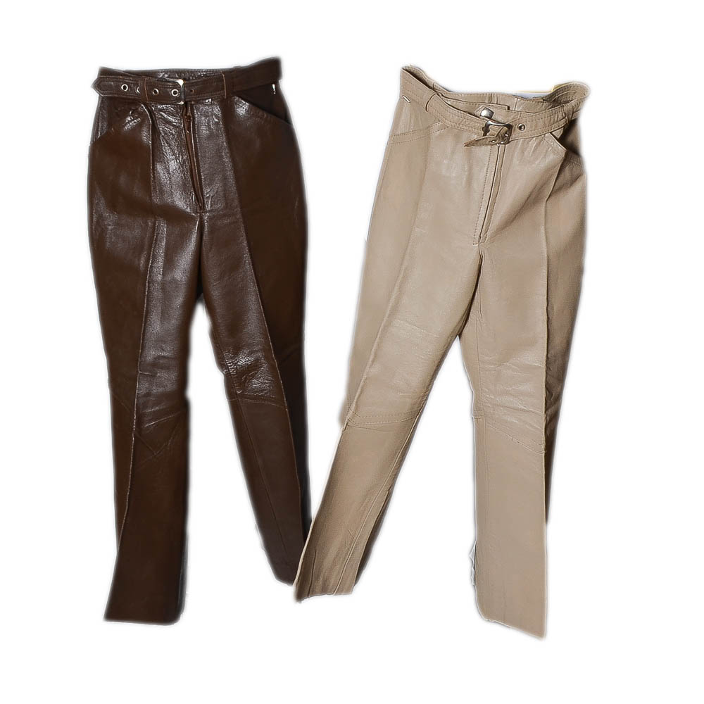 Set of Vintage Children's Size 8 Leather Pants