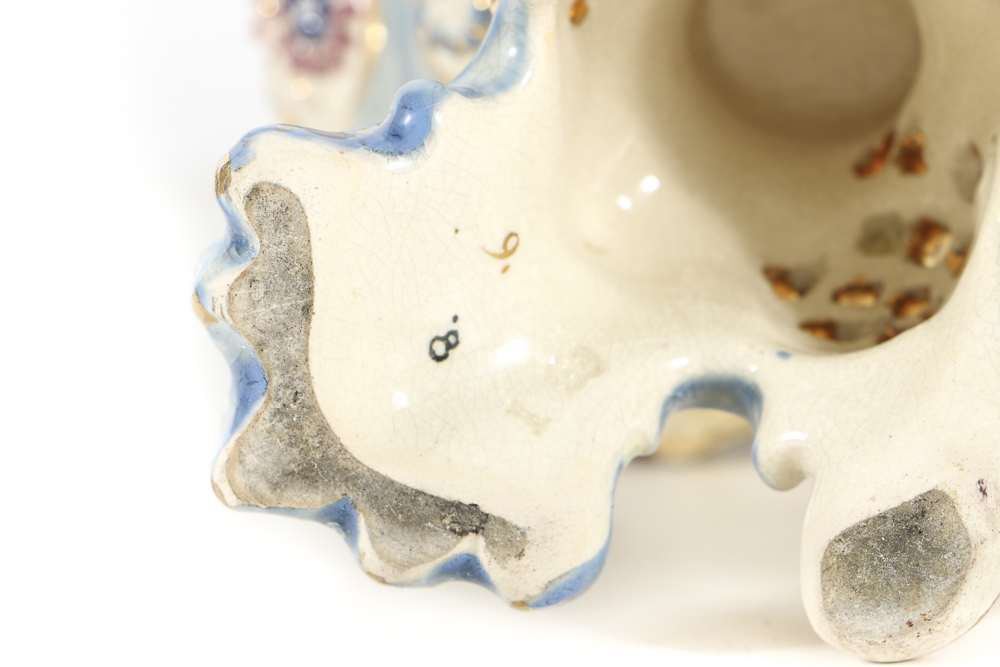 19th-Century Fischer J. Reticulated and Embossed Ceramic Jug