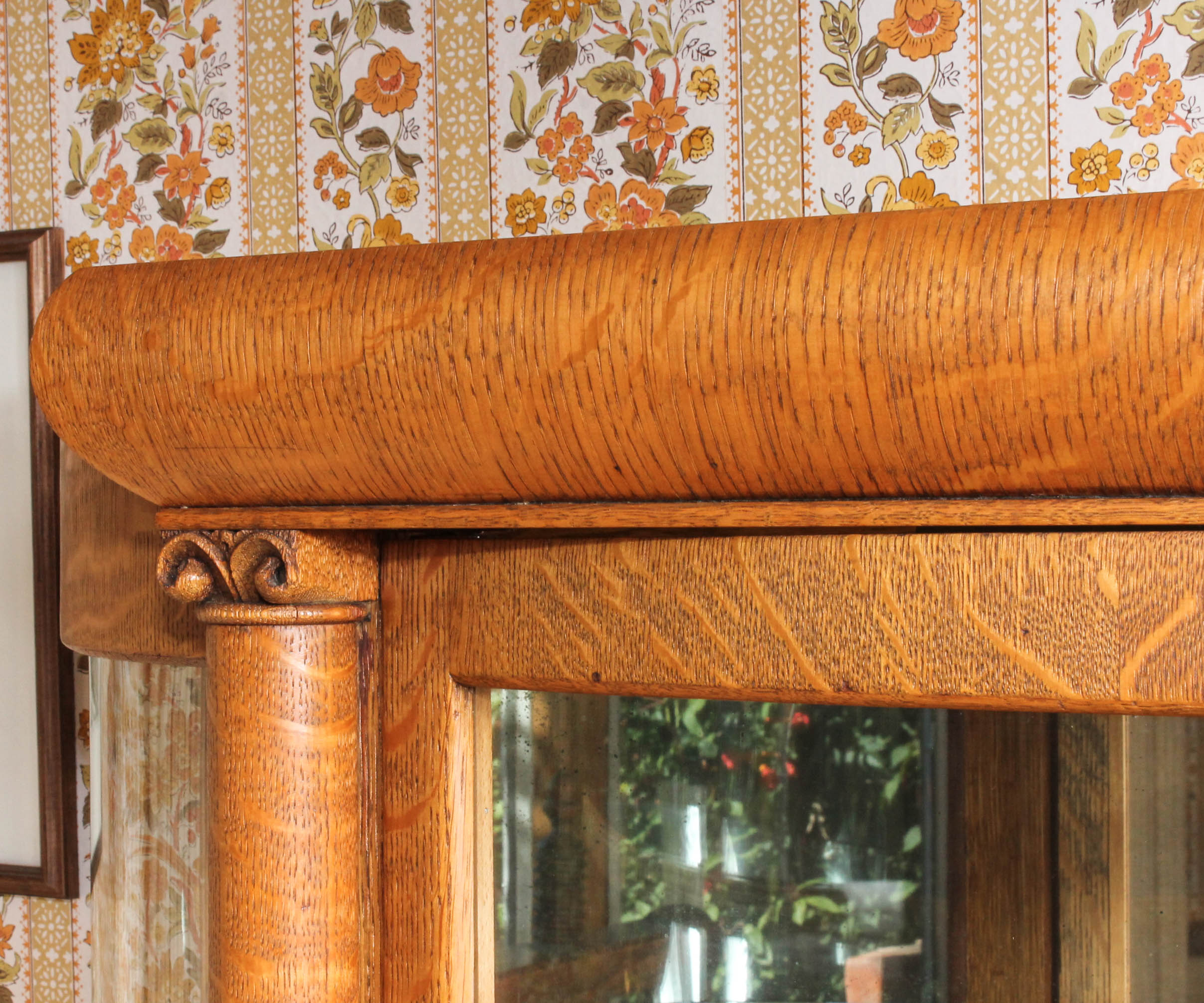 Vintage Oak Display Cabinet