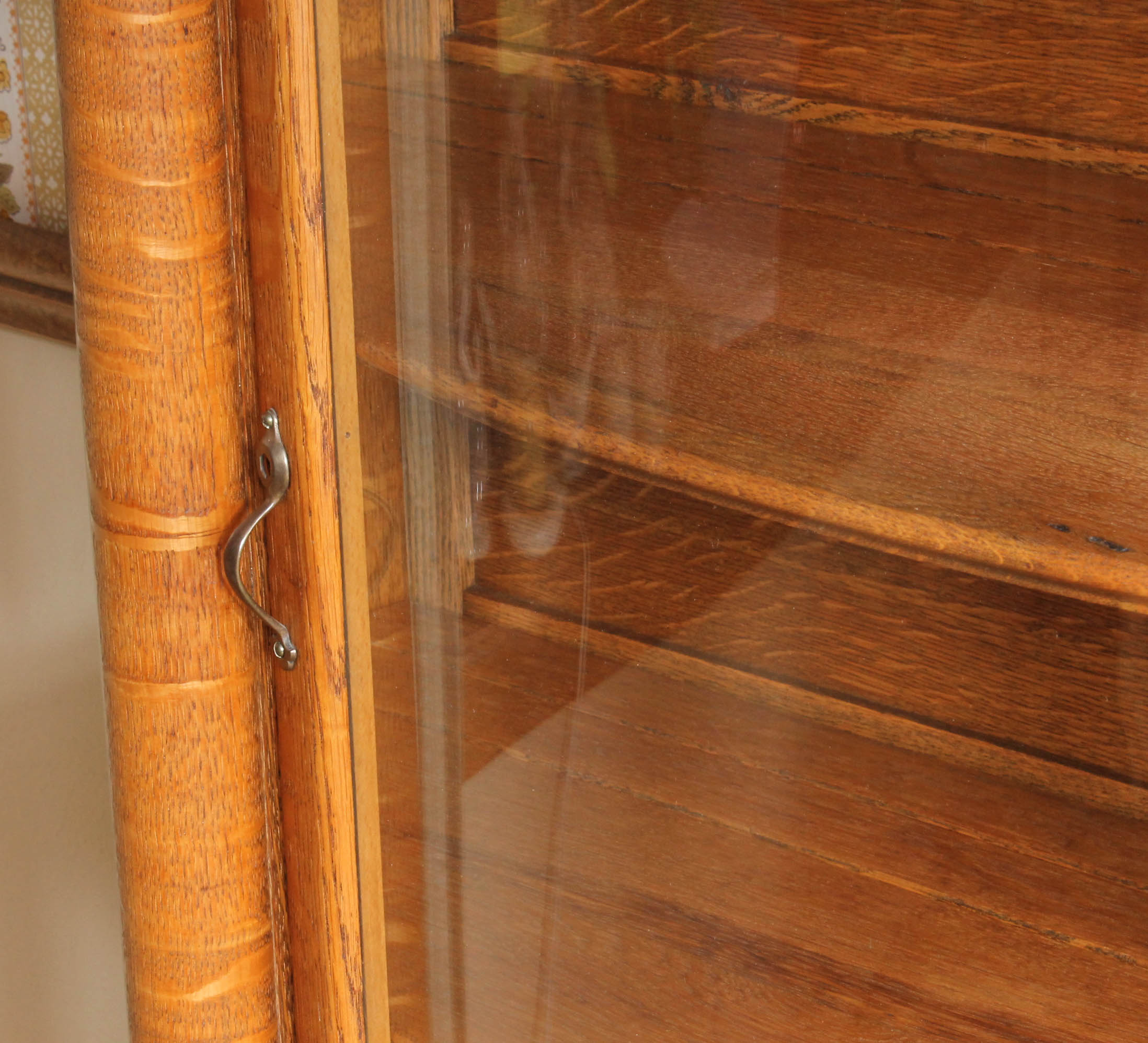 Vintage Oak Display Cabinet