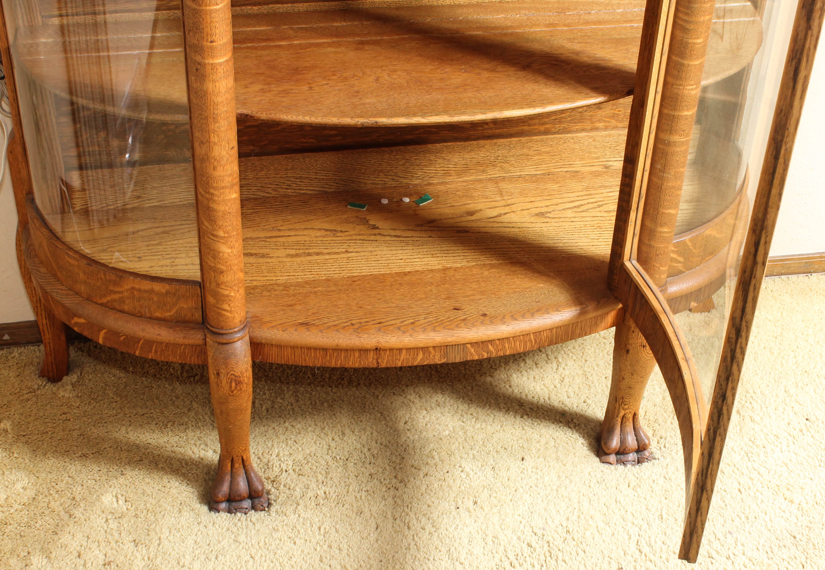 Vintage Oak Display Cabinet