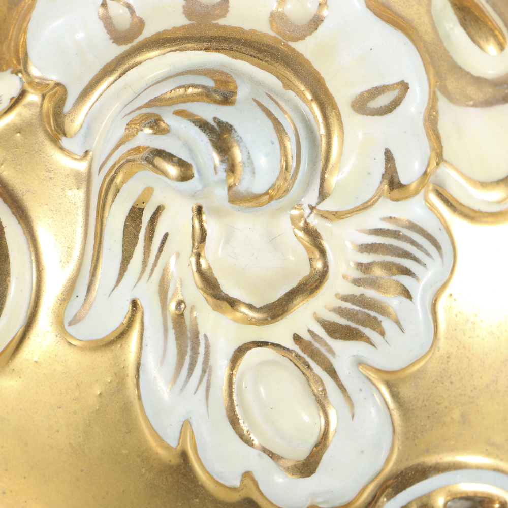 19th-Century Fischer J. Ceramic Double Handled Urn