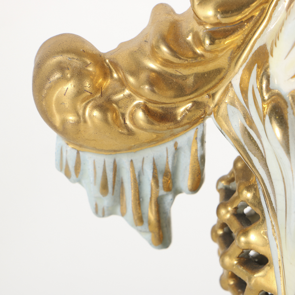 19th-Century Fischer J. Ceramic Double Handled Urn