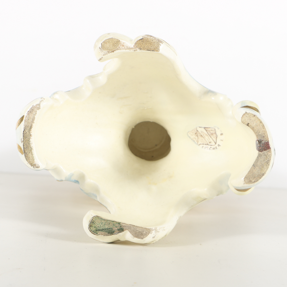 19th-Century Fischer J. Ceramic Double Handled Urn