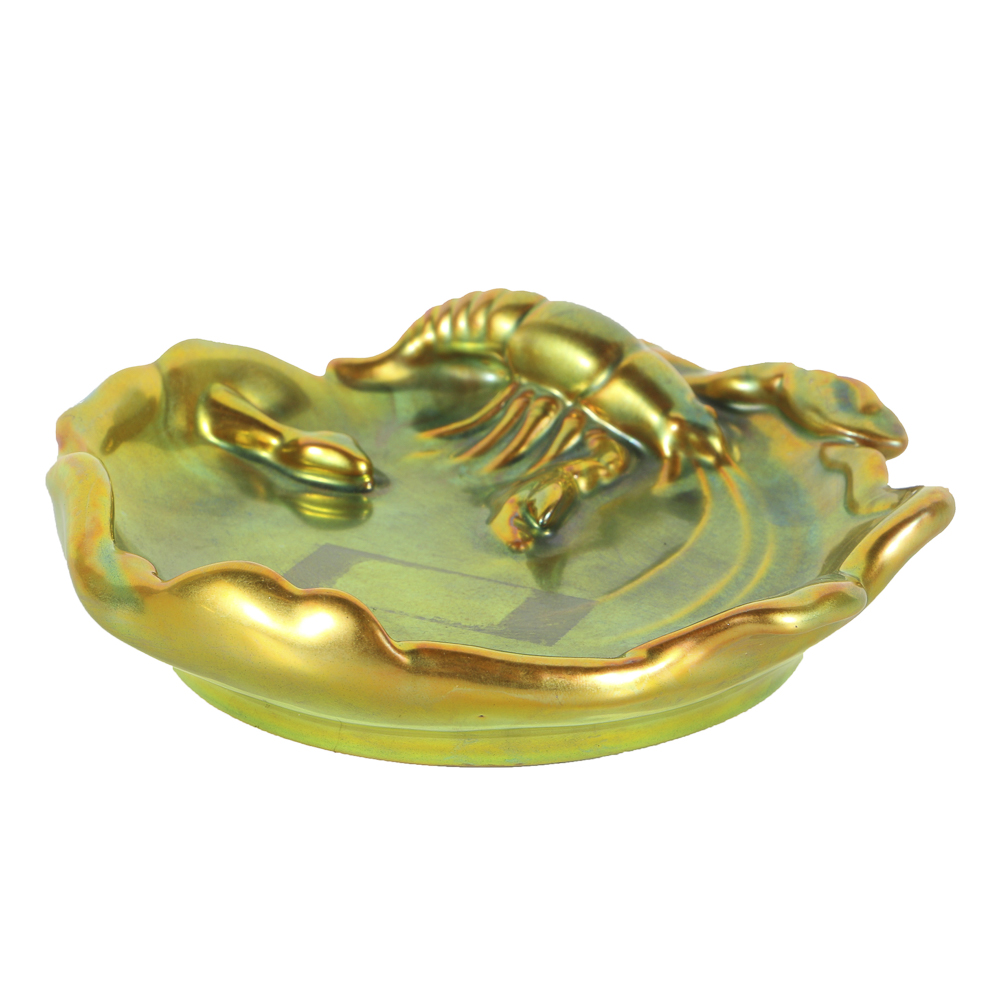 Zsolnay Ceramic Lobster Figural Dish