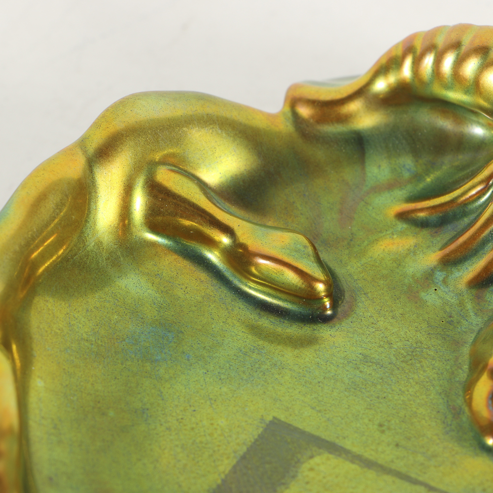 Zsolnay Ceramic Lobster Figural Dish