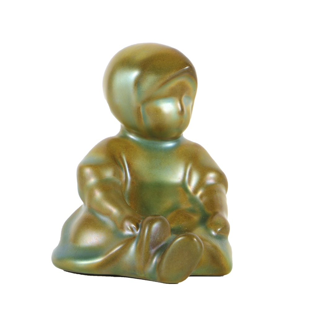 Zsolnay Ceramic Dutch Girl Figurine