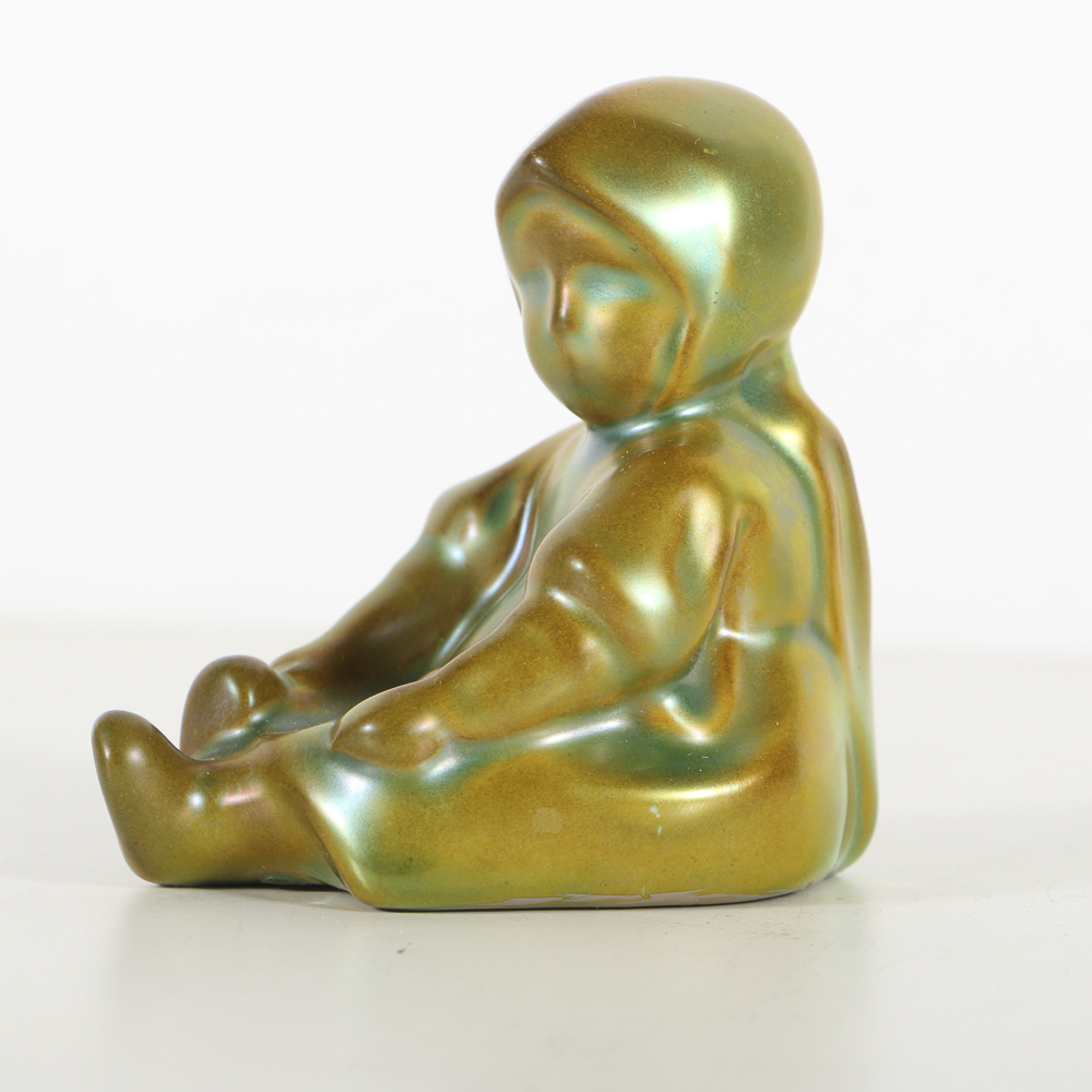 Zsolnay Ceramic Dutch Girl Figurine