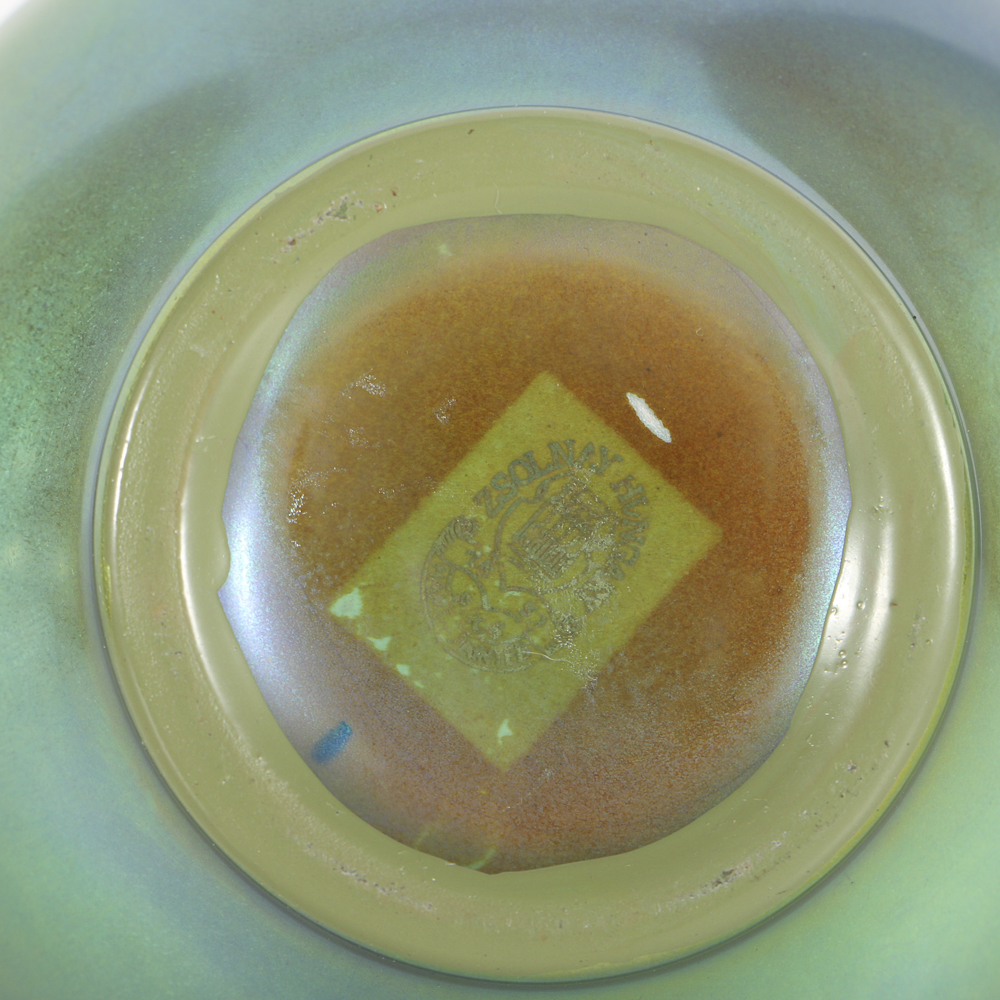 Zsolnay Pottery Ceramic Bud Vases