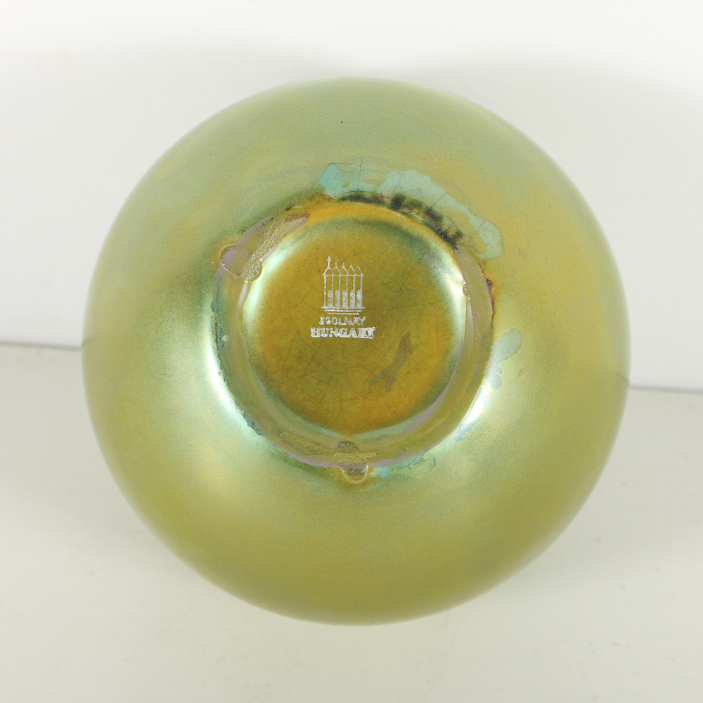 Zsolnay Pottery Ceramic Bud Vases