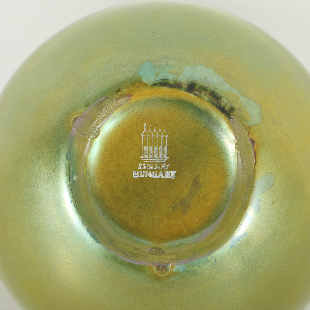 Zsolnay Pottery Ceramic Bud Vases