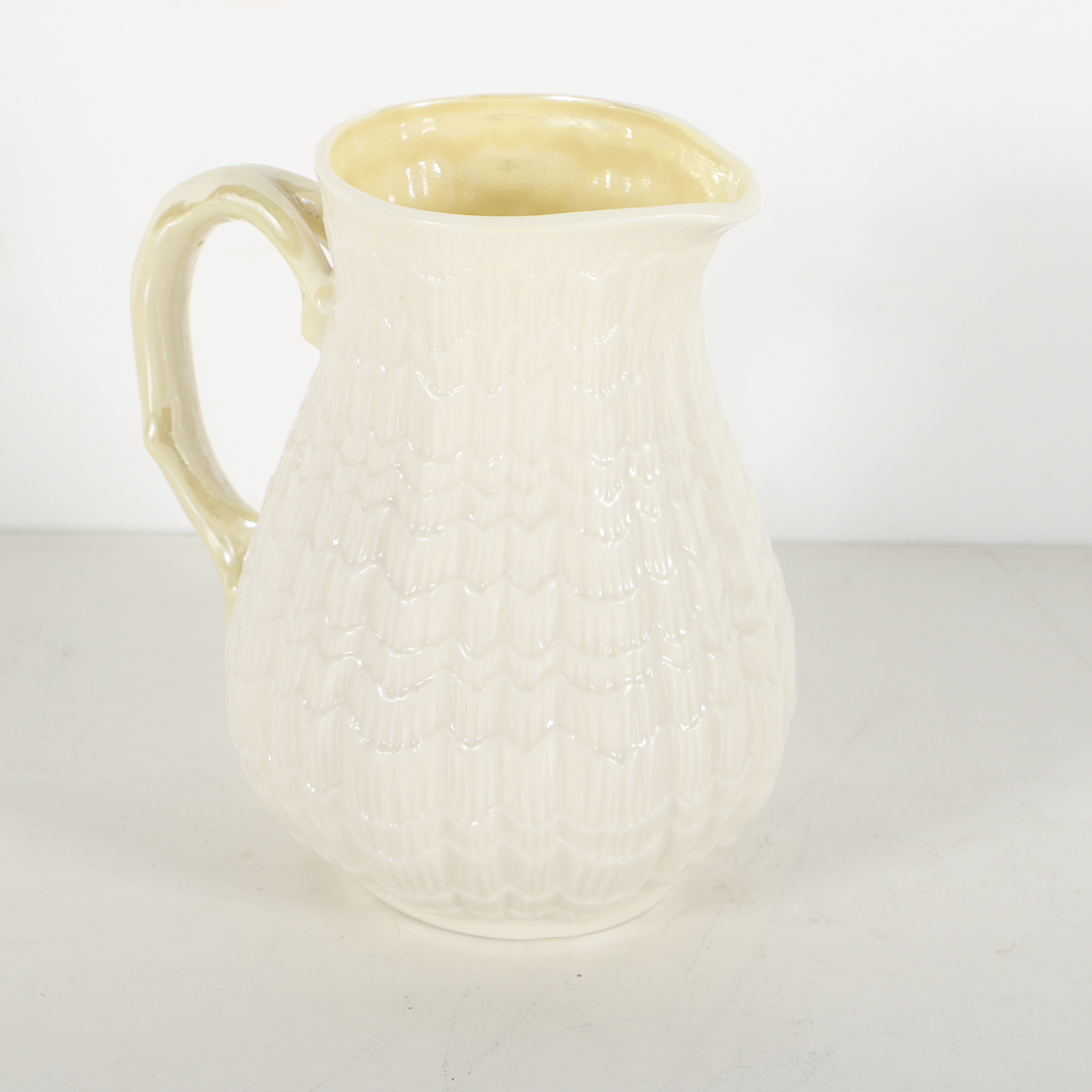 1965 Belleek Pottery "Tridacna" Porcelain Jug and Bowl