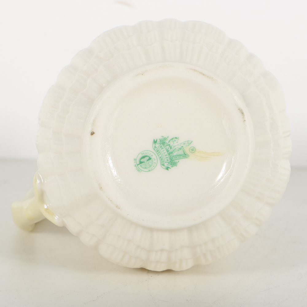 1965 Belleek Pottery "Tridacna" Porcelain Jug and Bowl