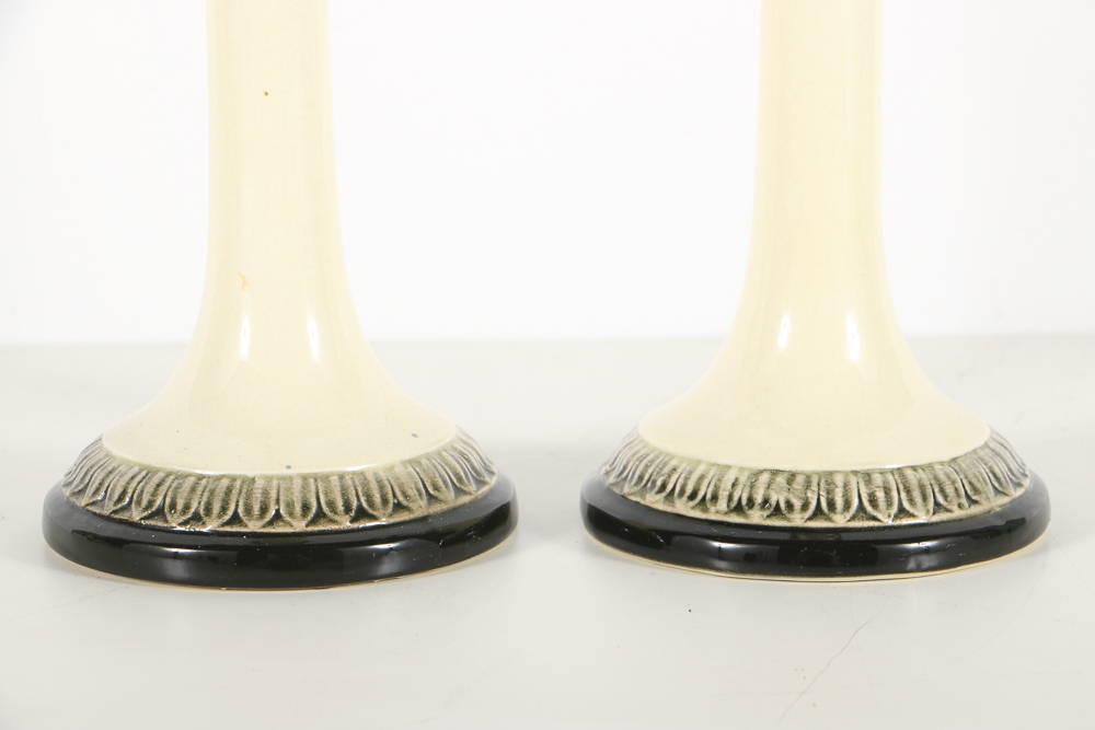 Weller Pottery Art Nouveau Candlesticks