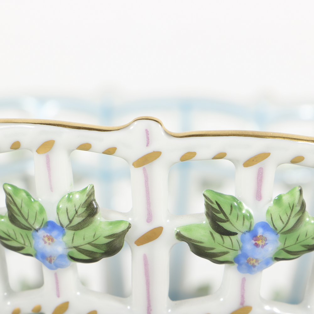 Herend  Porcelain Lattice Bowl