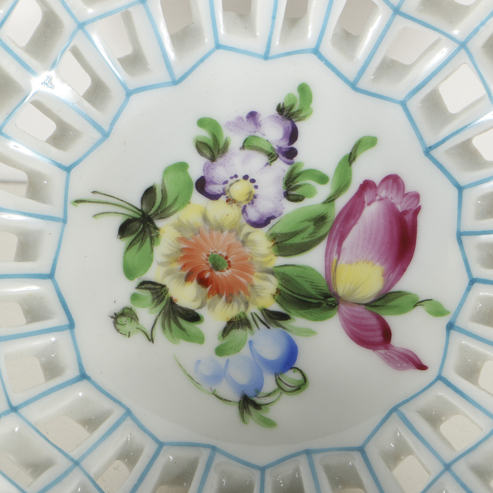 Herend  Porcelain Lattice Bowl