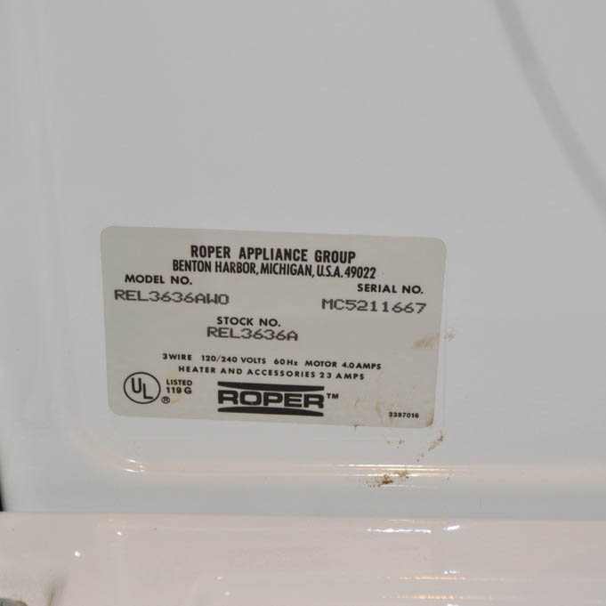 Roper Washer and Dryer