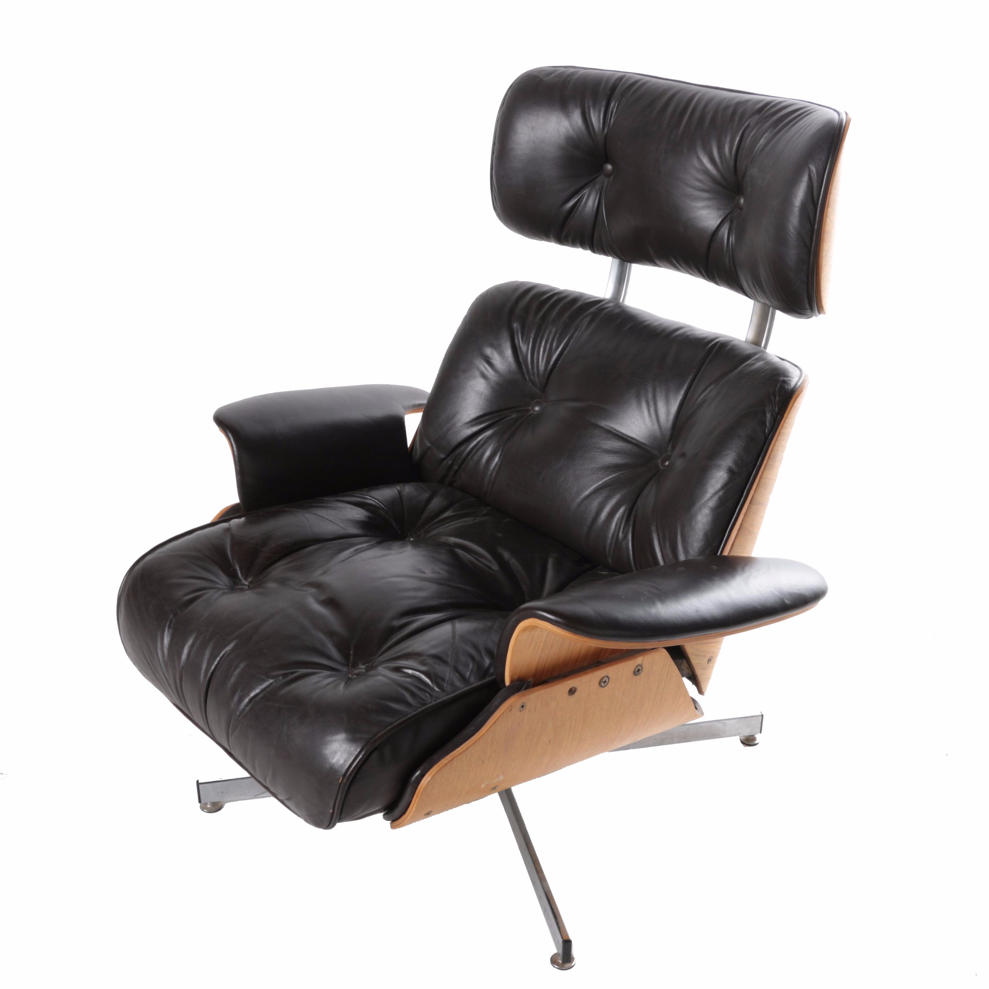 Mid Century Modern Eames Style Reclining Lounge Chair by C.F.A./Plycraft