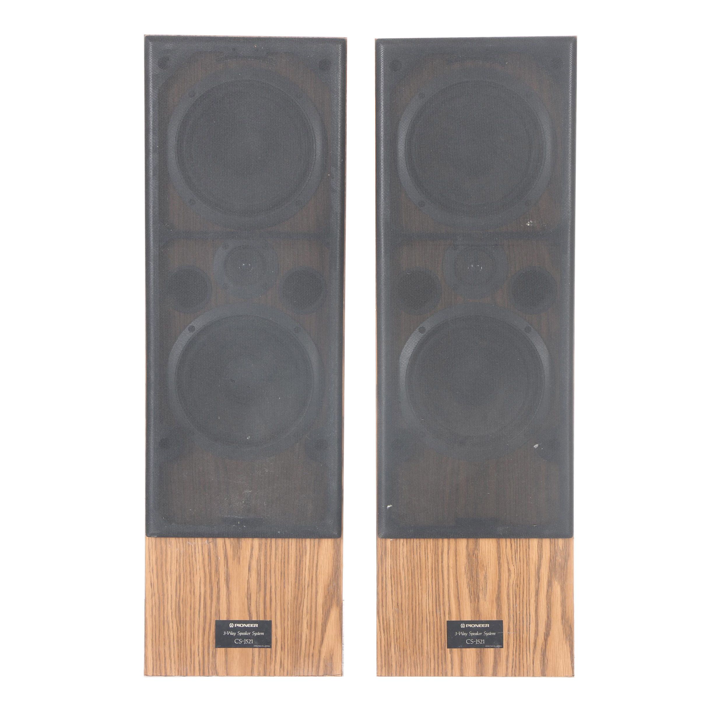 Pioneer CS-J521 3-Way Speakers